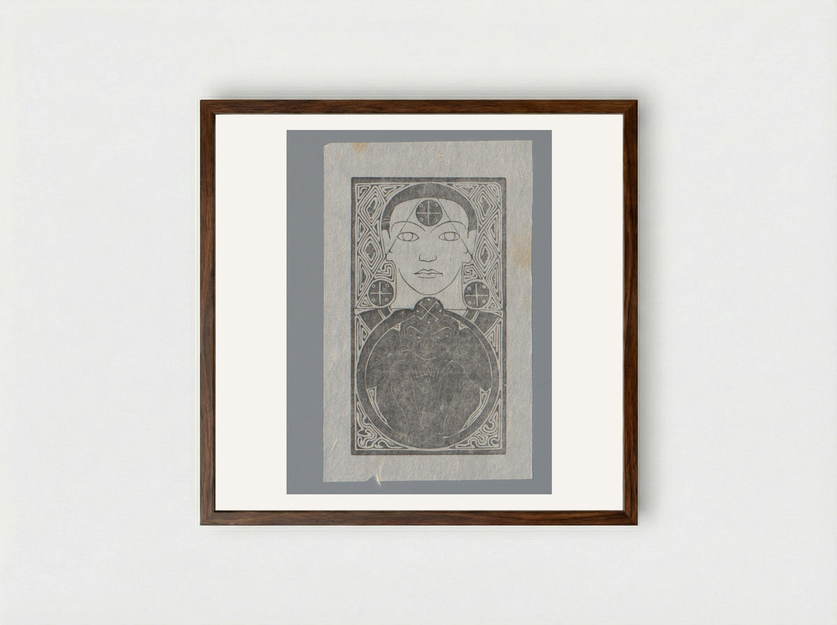 Tanhâ - Karel Petrus Cornelis de Bazel - Framed Print Dark Wood