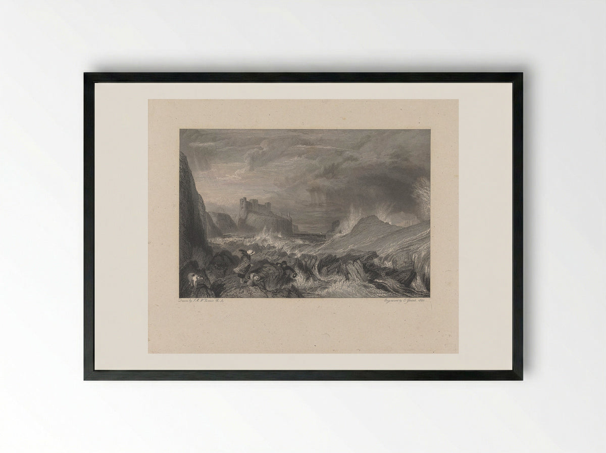 Tantallon Castle - Edward Goodall - Framed Print Black