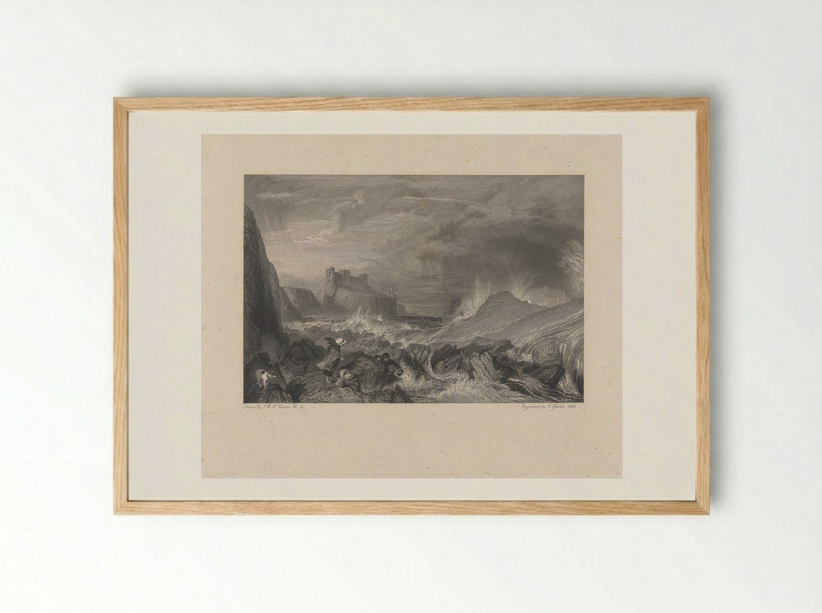 Tantallon Castle - Edward Goodall - Framed Print Wood