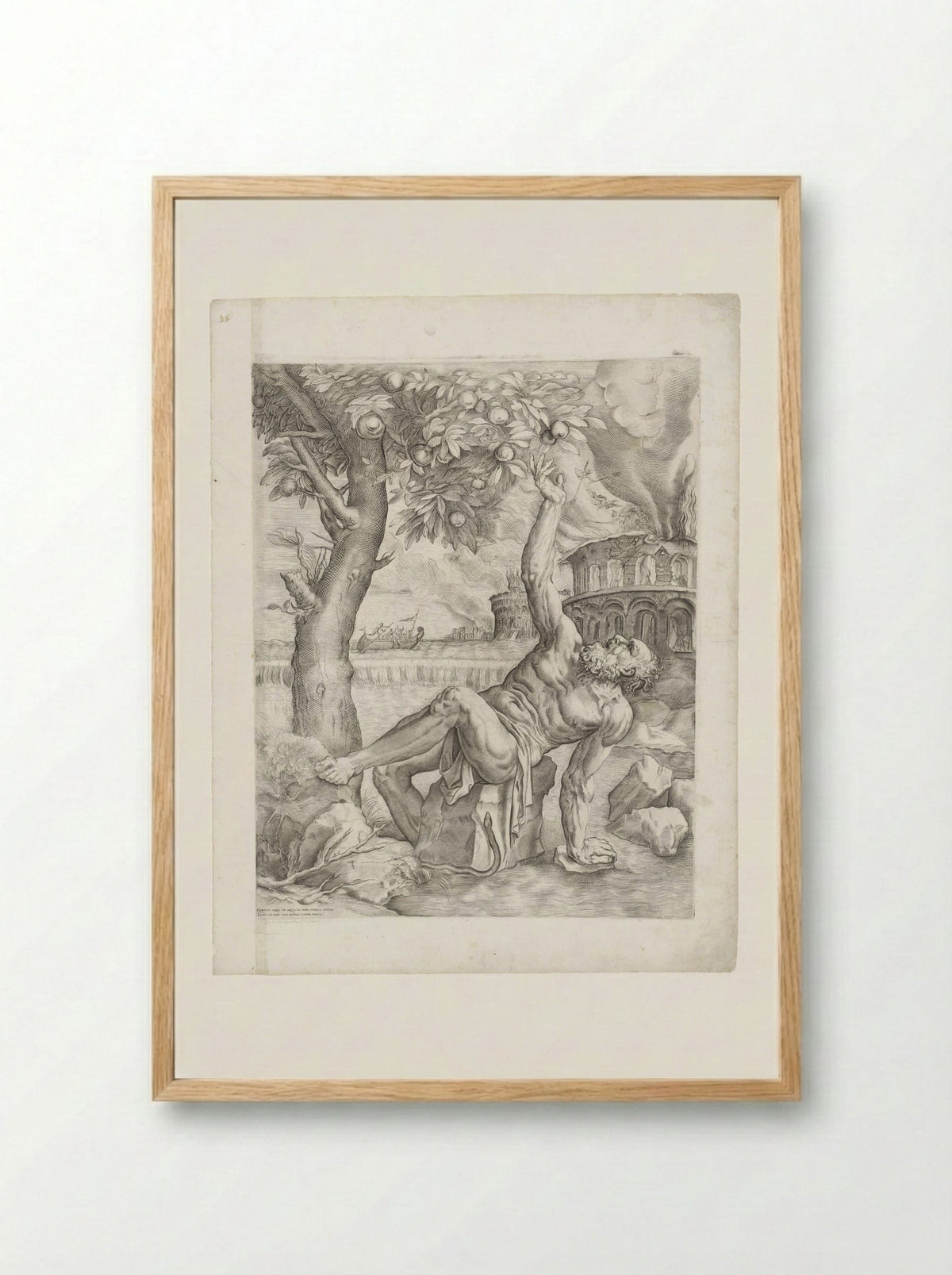 Tantalus - Giulio Sanuto - Framed Print Wood