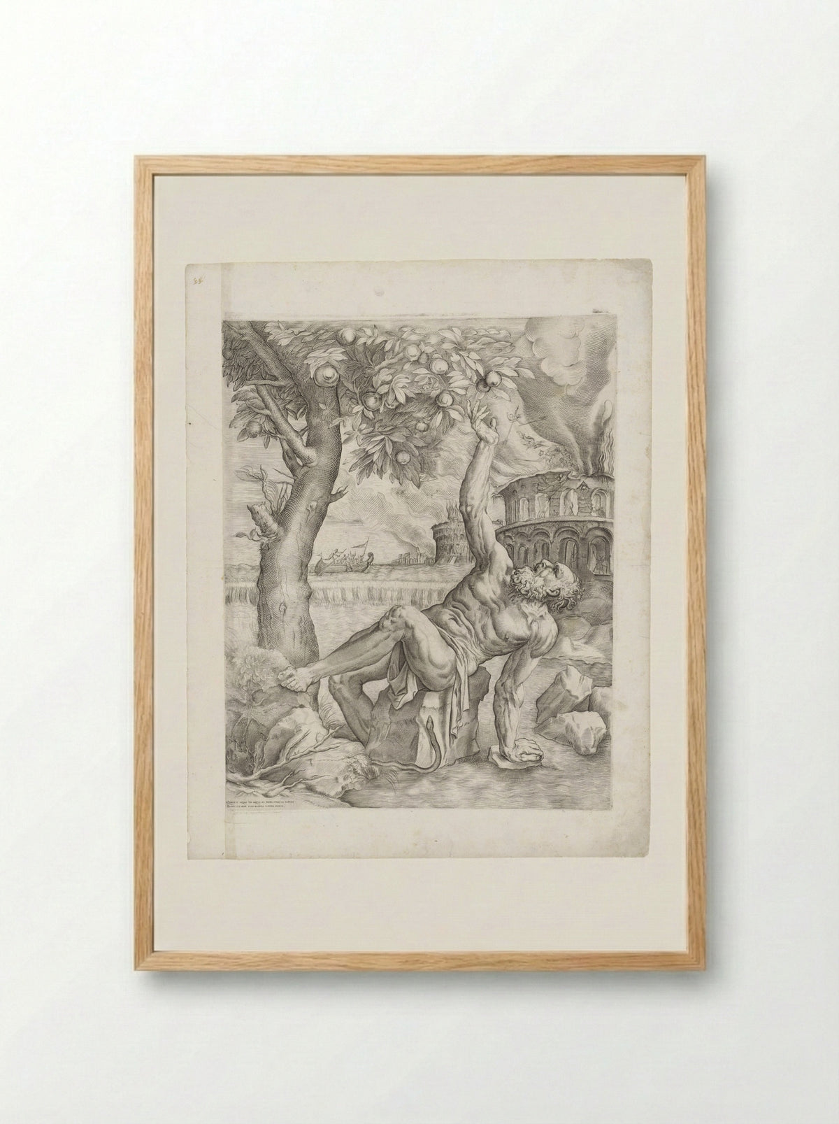 Tantalus - Giulio Sanuto - Framed Print Wood