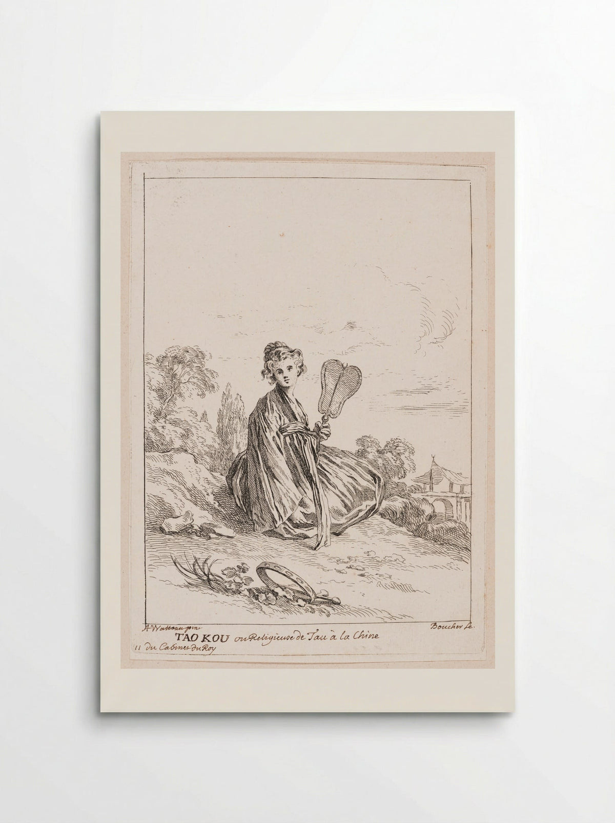 Tao Kou ou Religieuse de Tau à la Chine - François Boucher - Poster
