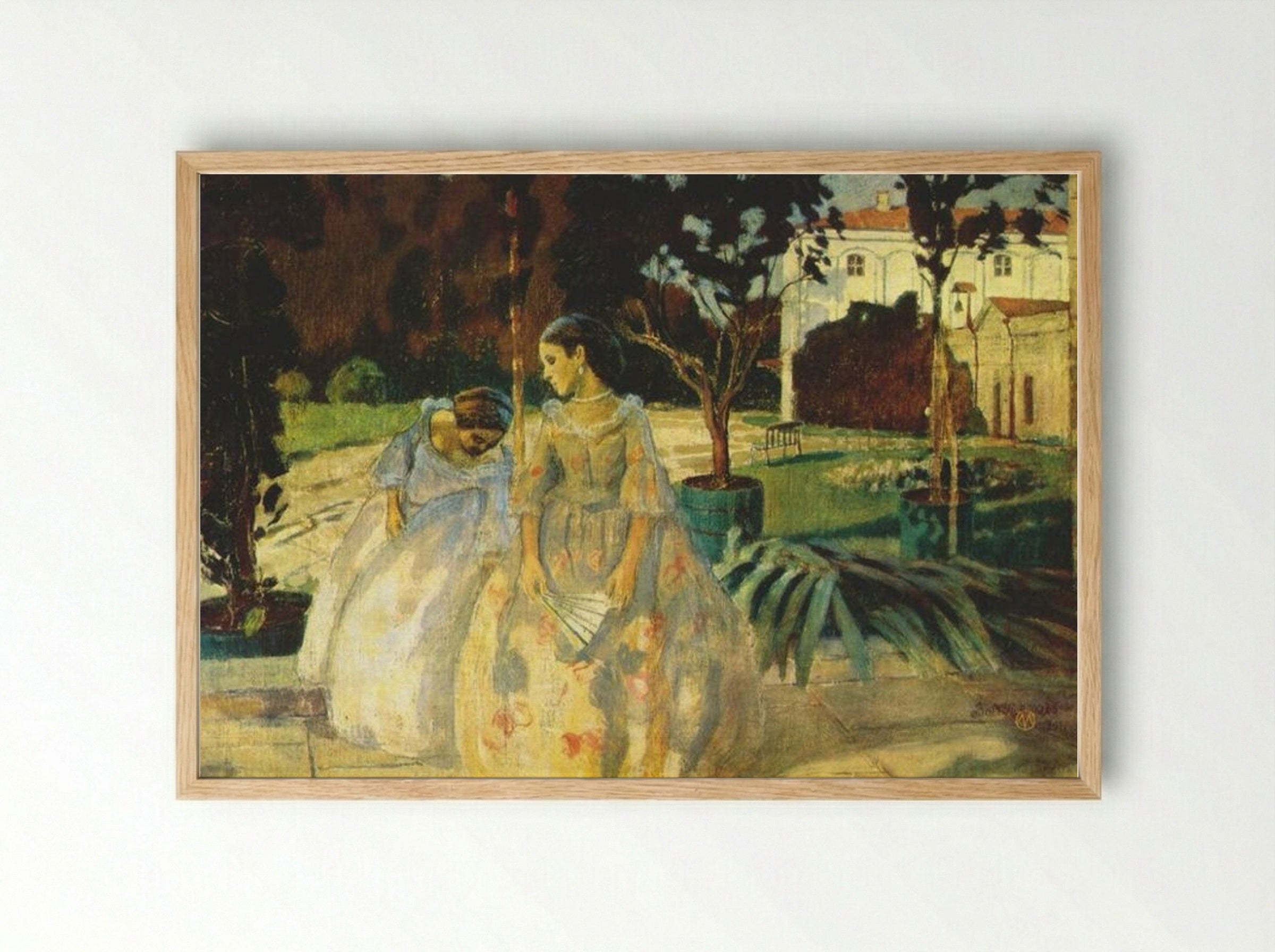Tapestry - Victor Borisov-Musatov - Framed Print Wood