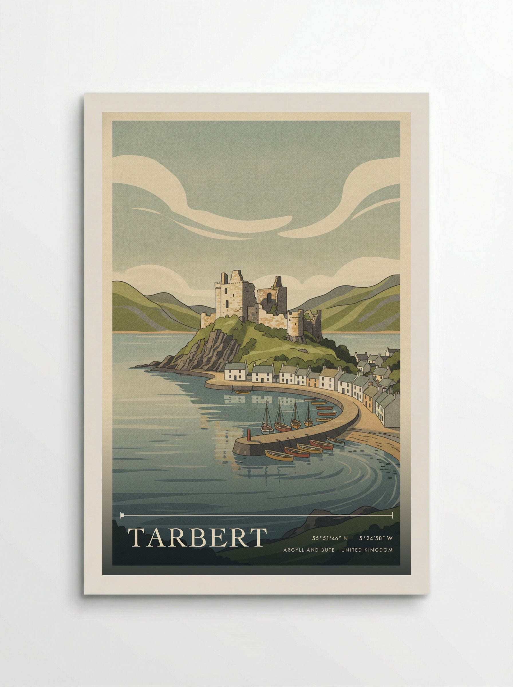 Tarbert Argyll and Bute United Kingdom Travel Poster - Poster