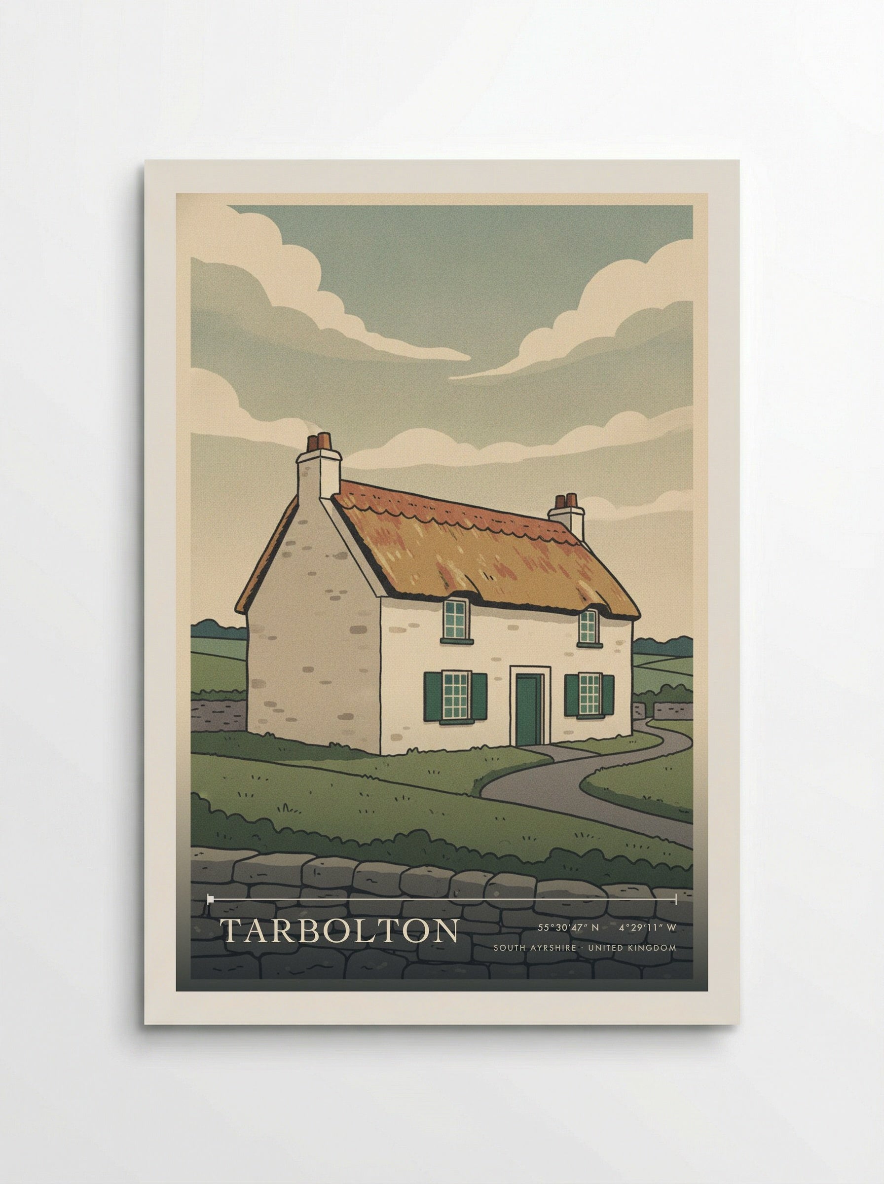 Tarbolton South Ayrshire United Kingdom Travel Poster - Poster