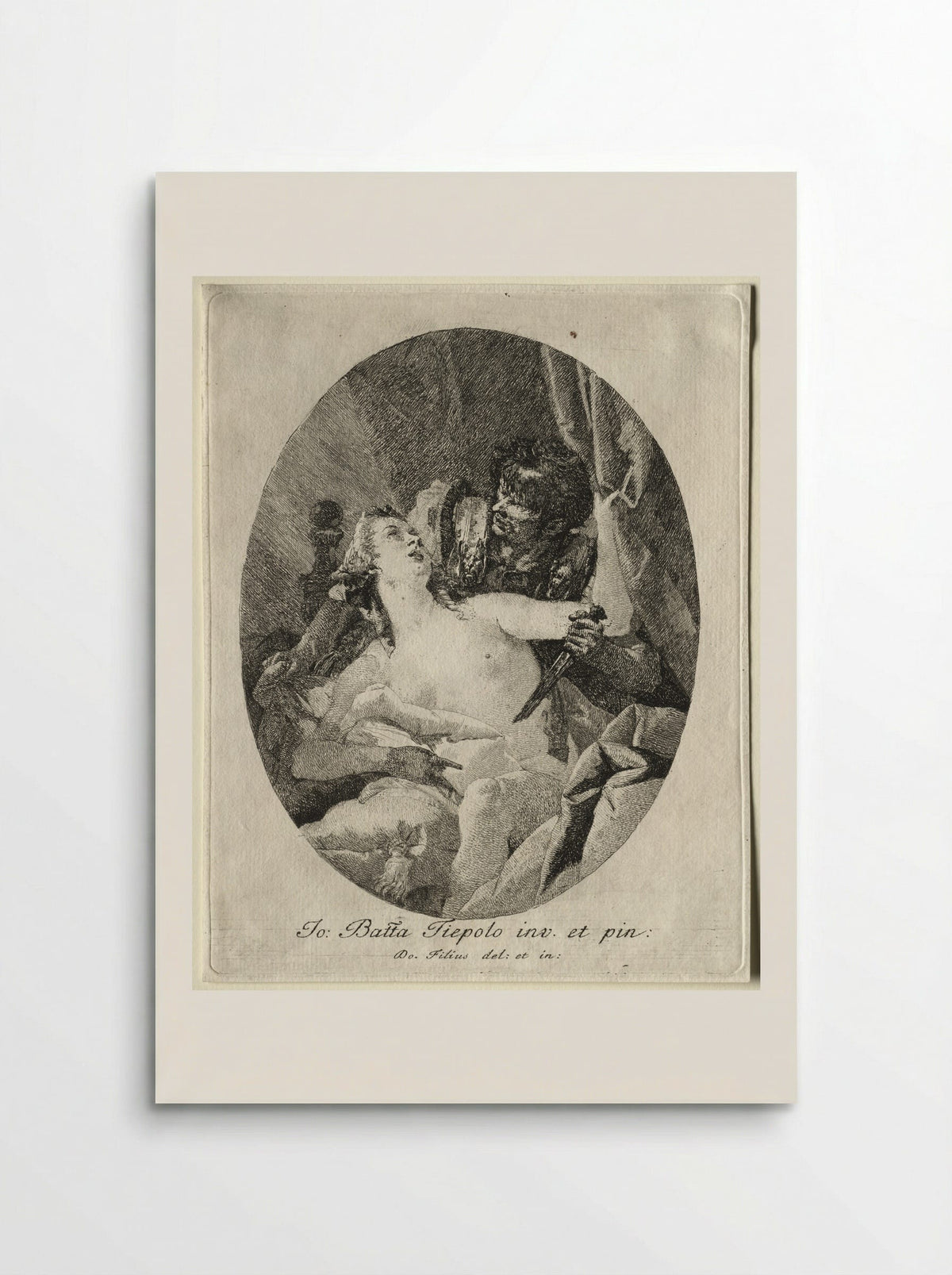 Tarquin and Lucretia - Giovanni Domenico Tiepolo - Poster