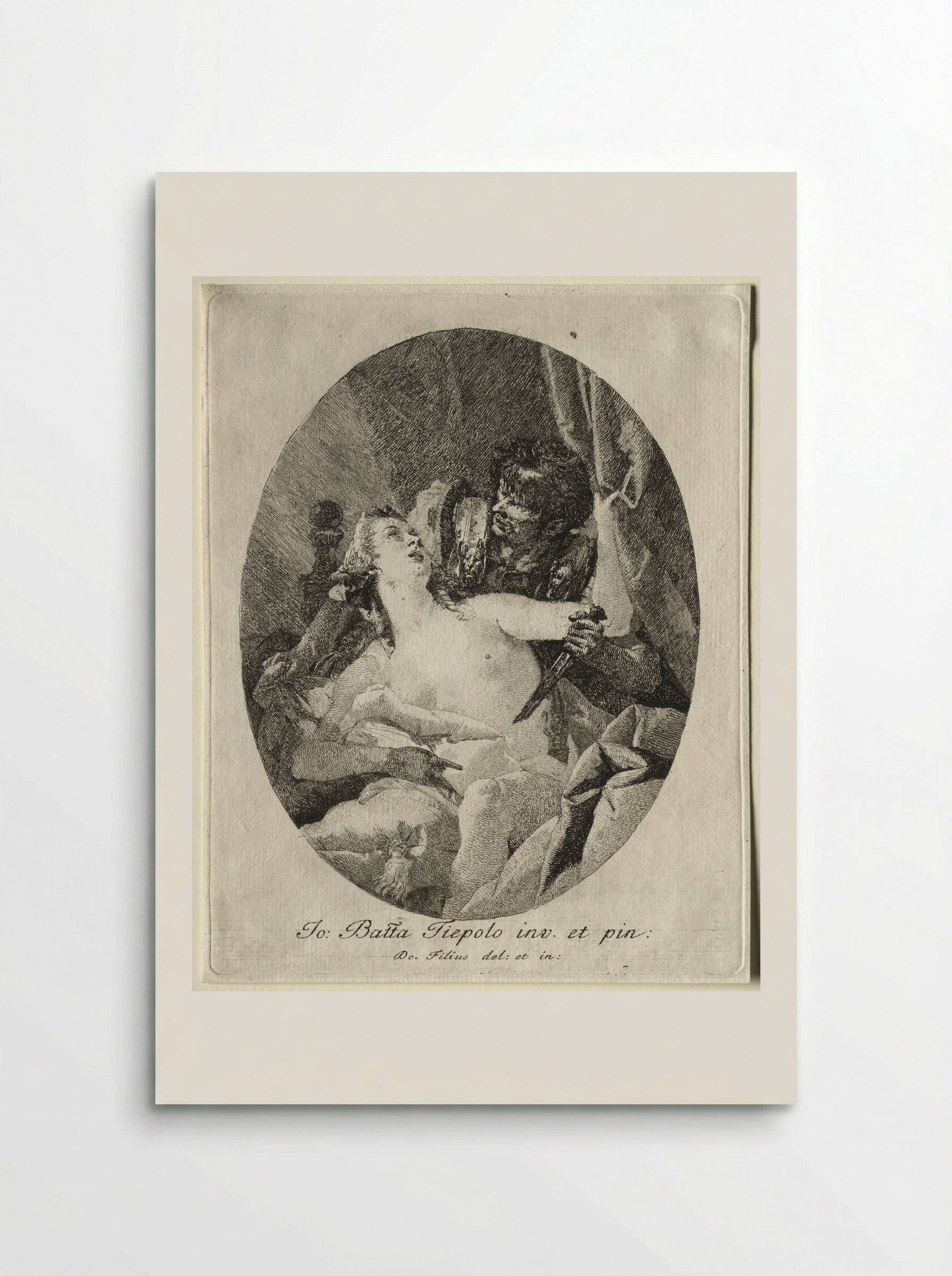 Tarquin and Lucretia - Giovanni Domenico Tiepolo - Poster