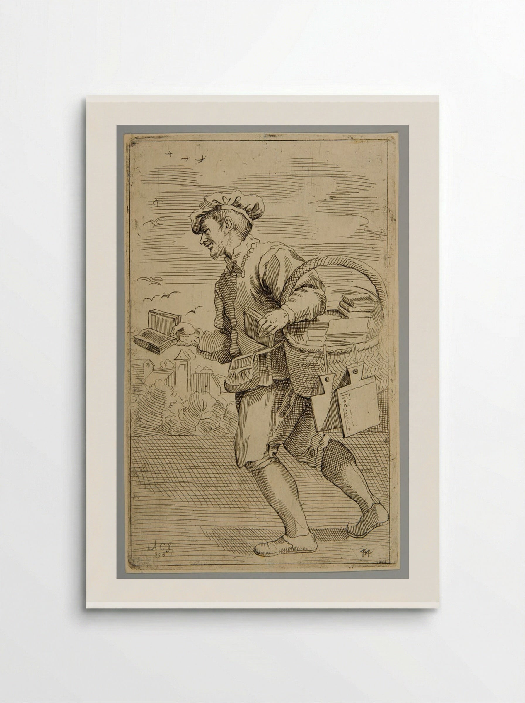 Tauolette, e libri per i putti, plate 44 - Simon Guillain - Poster