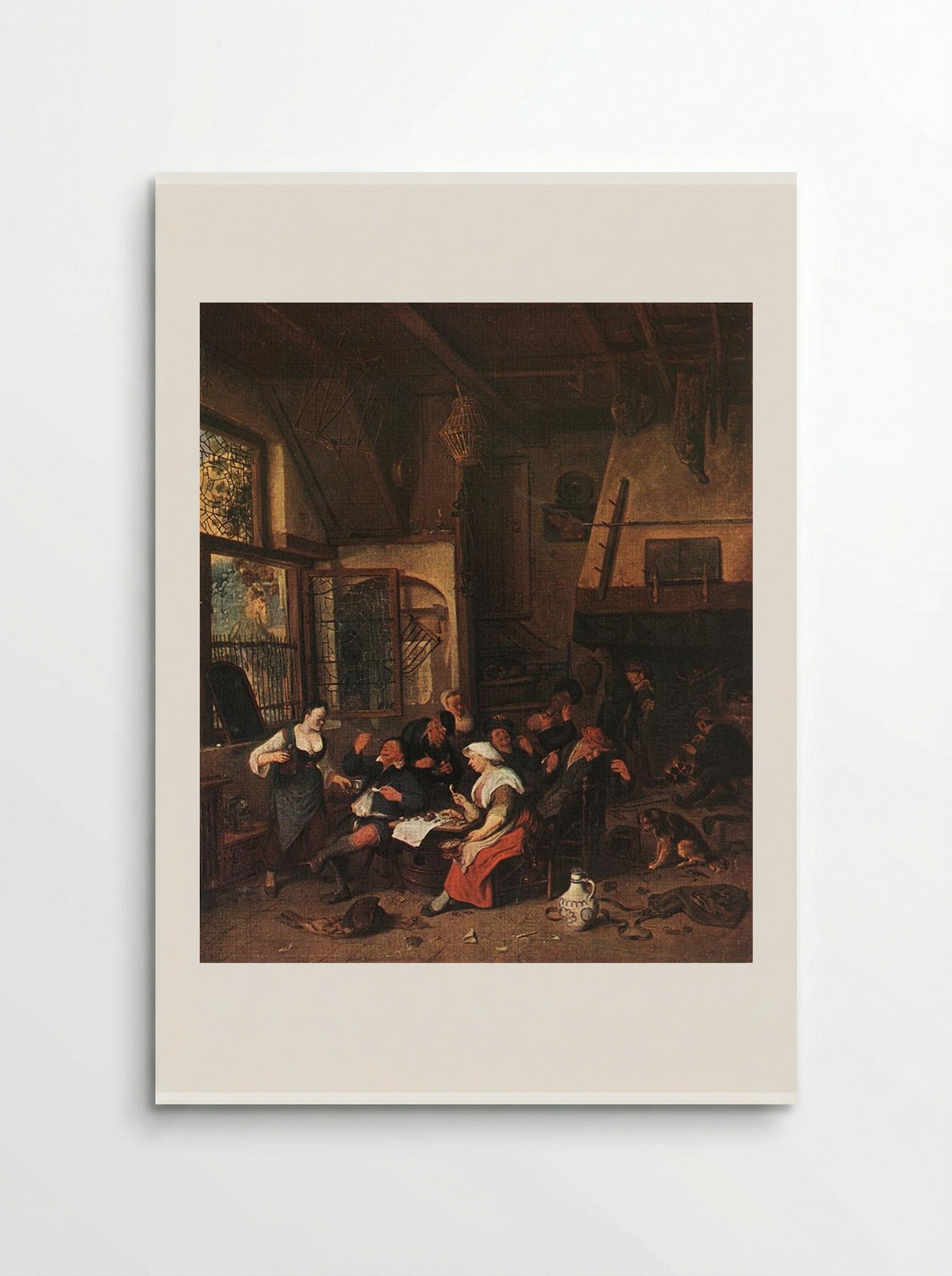 Tavern Scene under an Arbor - Cornelis Dusart - Poster
