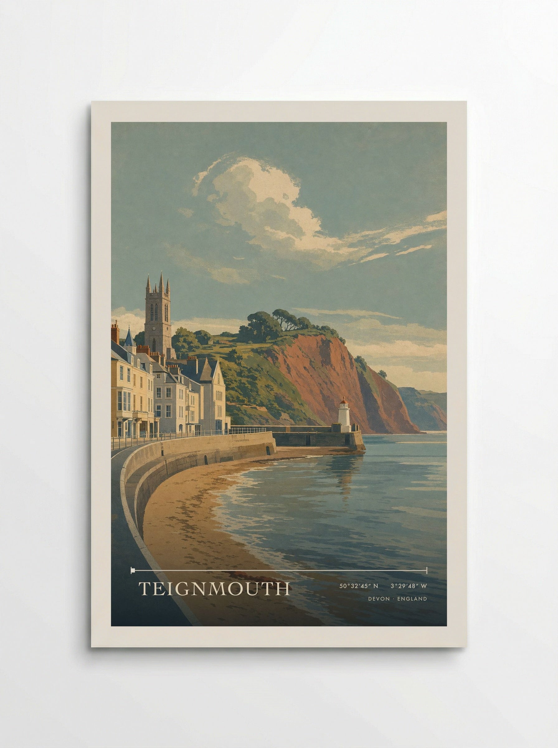Teignmouth Devon England Travel Poster - Poster