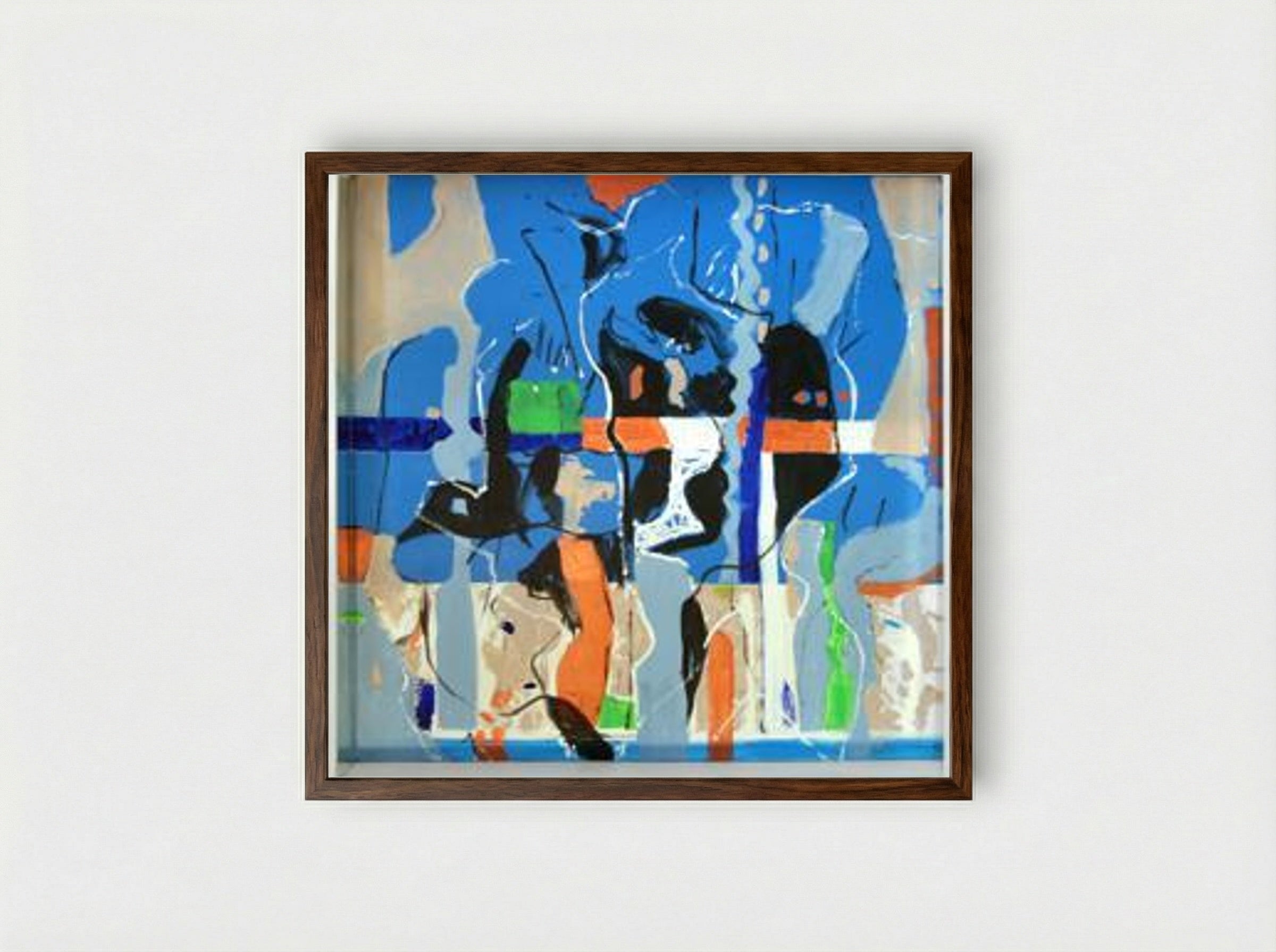 Telamon in Motion - Romul Nutiu - Framed Print Dark Wood