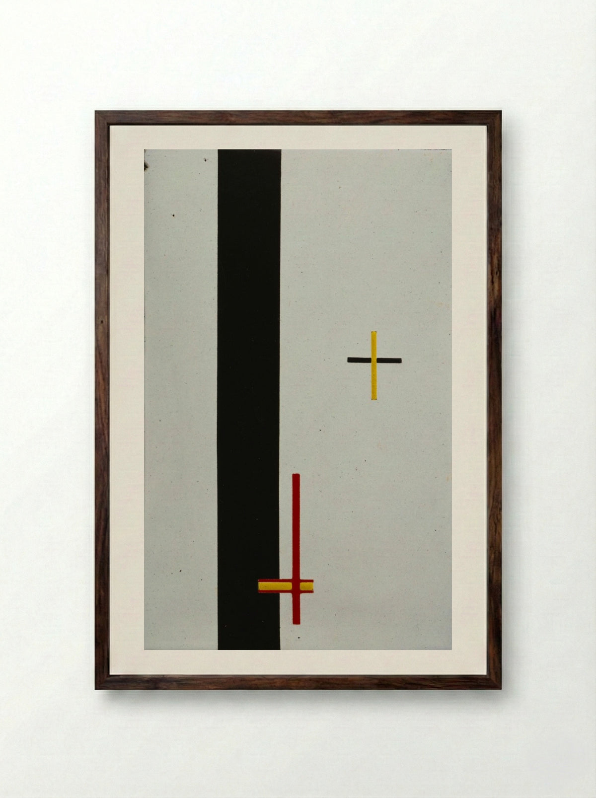 Telephone Picture EM 3 - Laszlo Moholy-Nagy - Framed Print Dark Wood