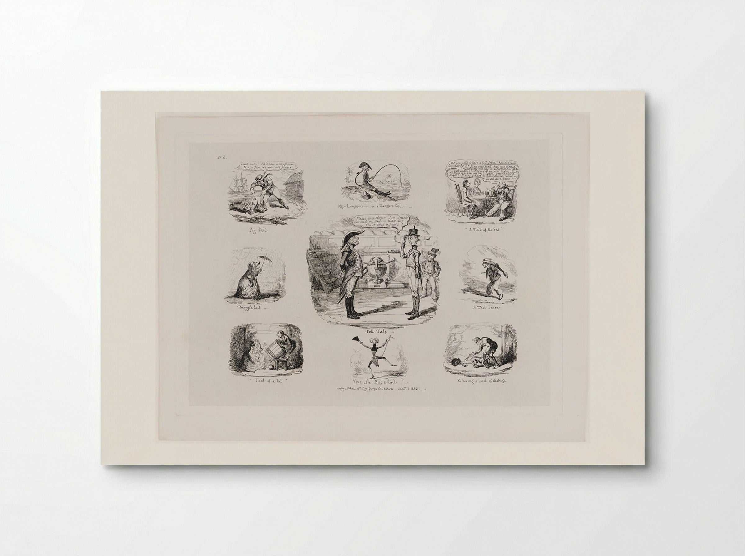 Tell Tale - George Cruikshank - Poster