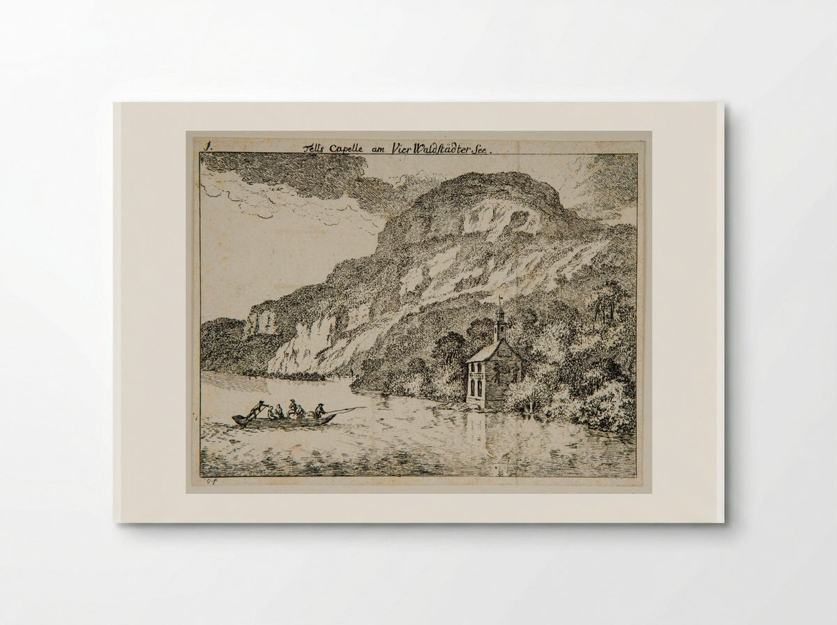 Tell's Chapel on Lake Lucerne - Salomon Gessner - Poster