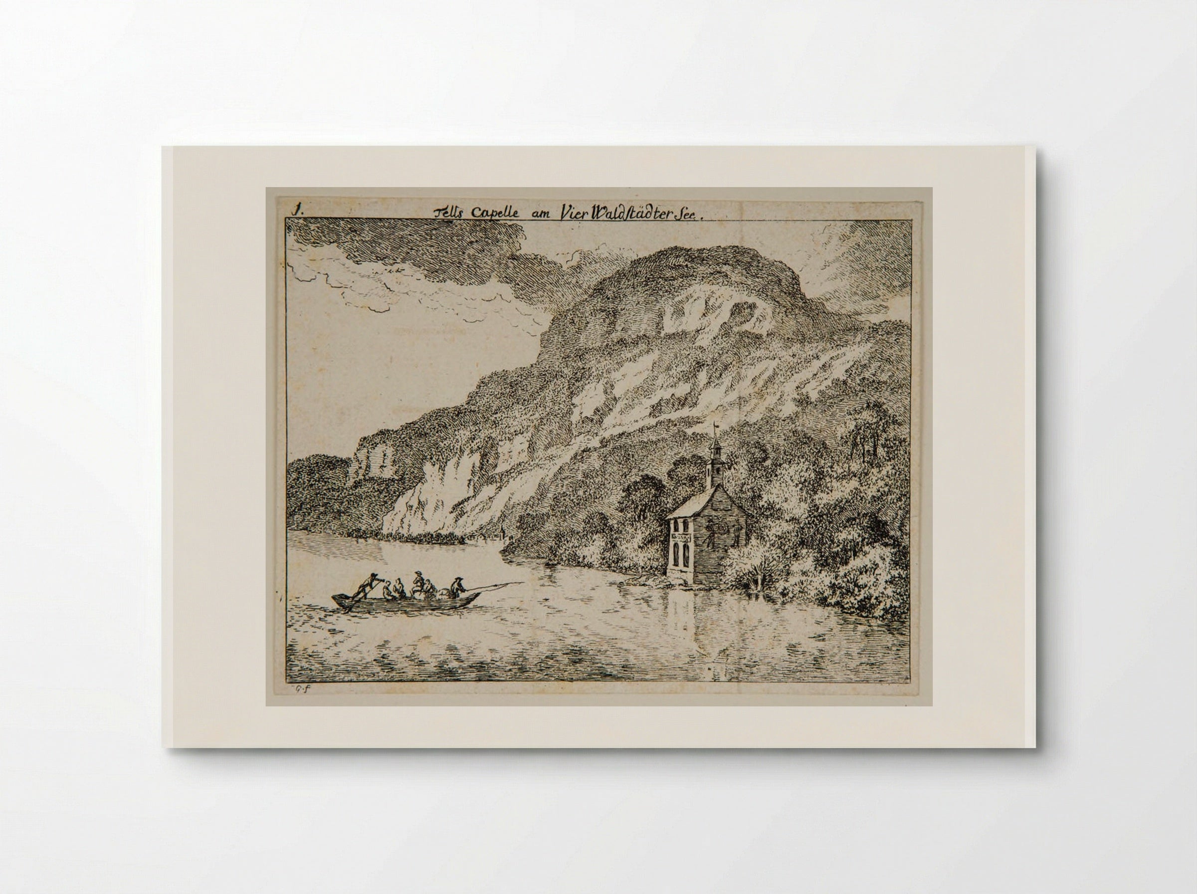 Tell's Chapel on Lake Lucerne - Salomon Gessner - Poster