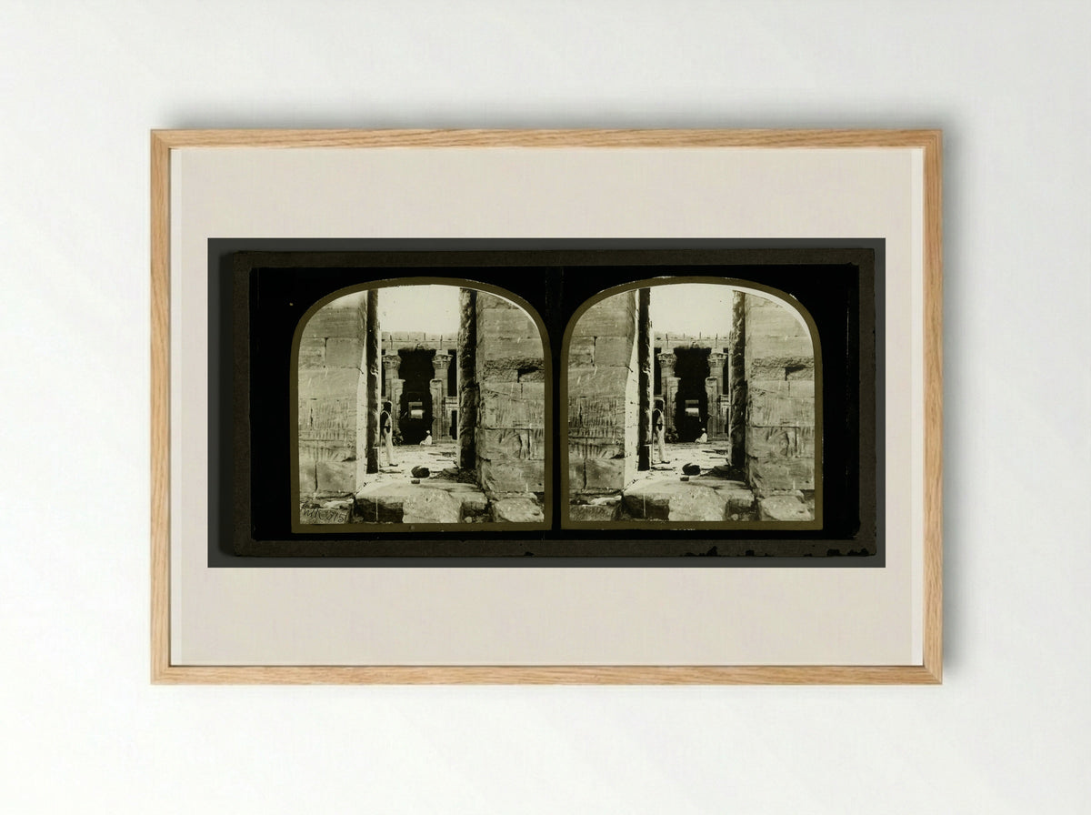 Tempel van Dakka - Francis Frith - Framed Print Wood