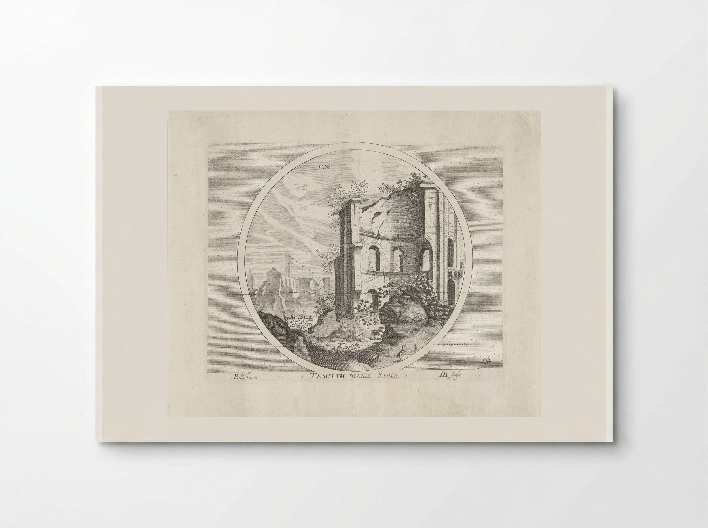 Tempel van Diana - Hendrick Hondius (I) - Poster