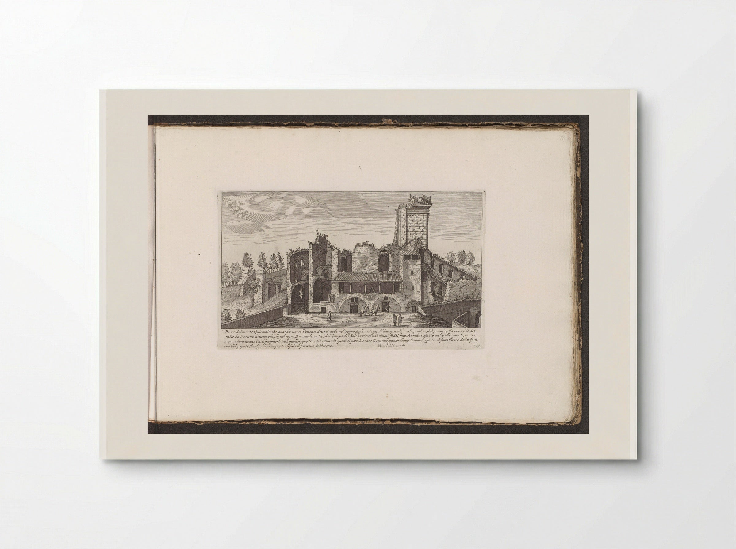Tempel van Serapis - Giovanni Giacomo de' Rossi - Poster