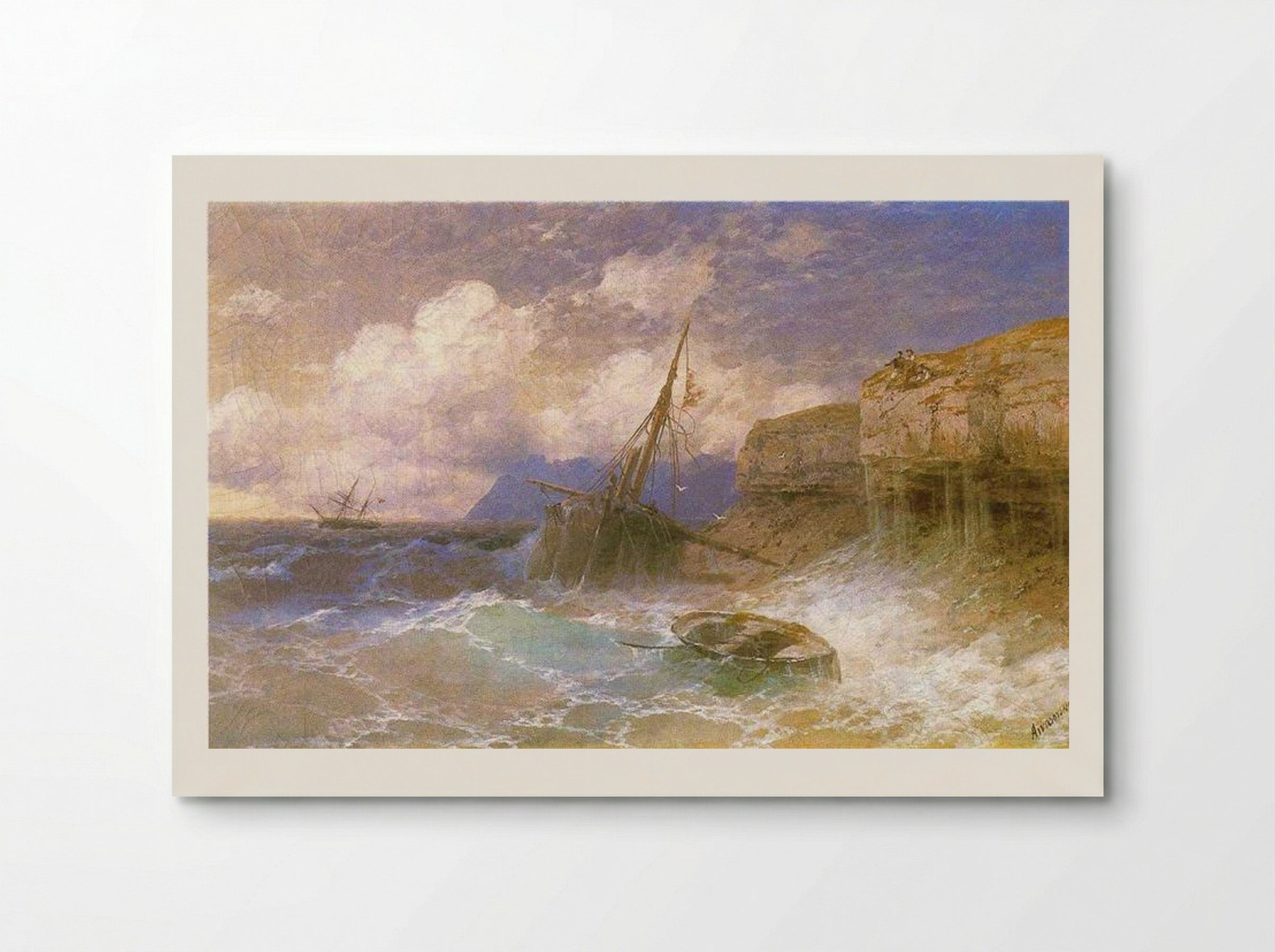 Tempest by the Coast of Odessa - Ivan Aivazovsky - Poster