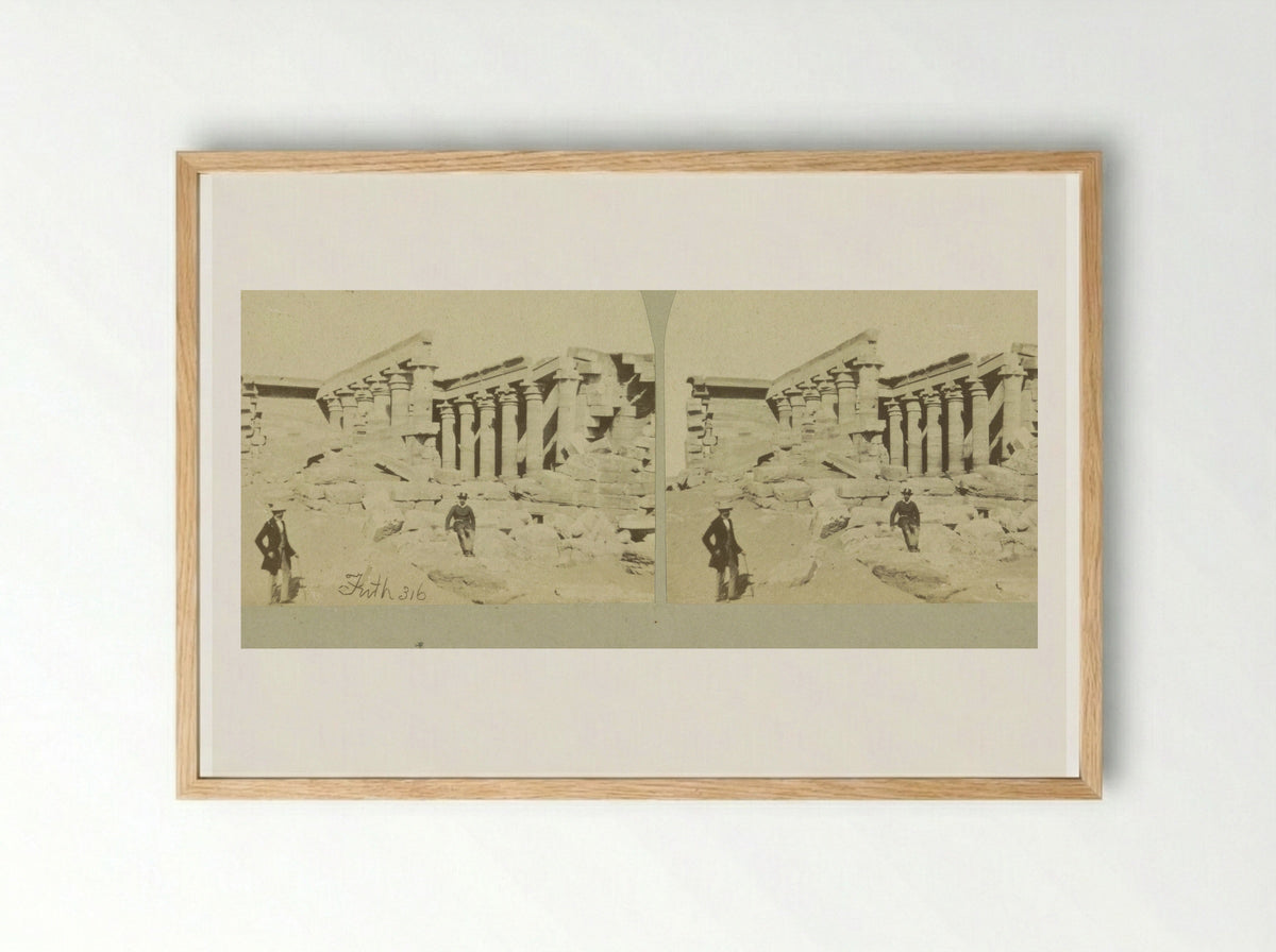 Temple of Kalabsha, Egypt - Francis Frith - Framed Print Wood