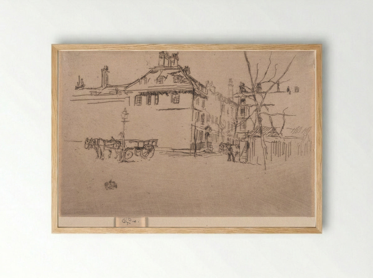 Temple - James McNeill Whistler - Framed Print Wood