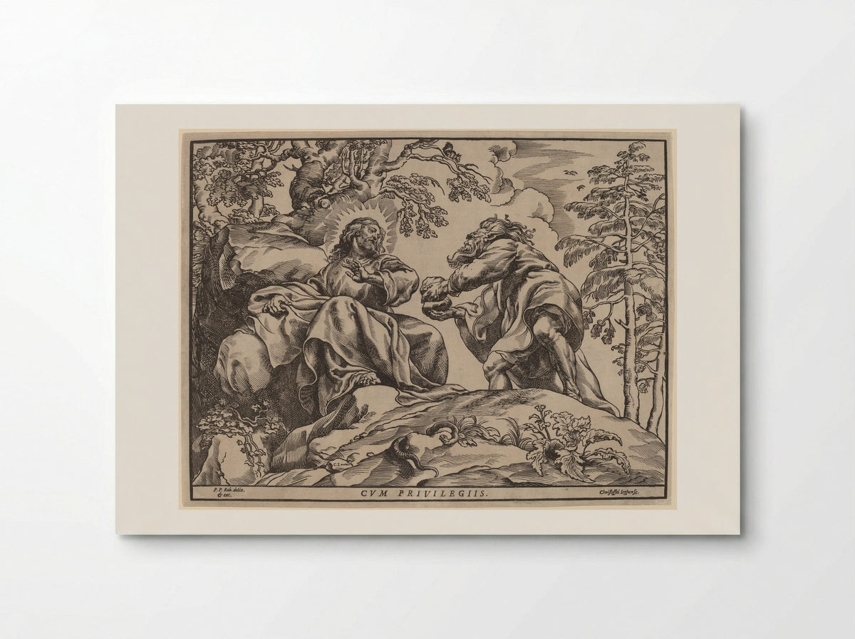 Temptation of Christ - Christoffel Jegher - Poster