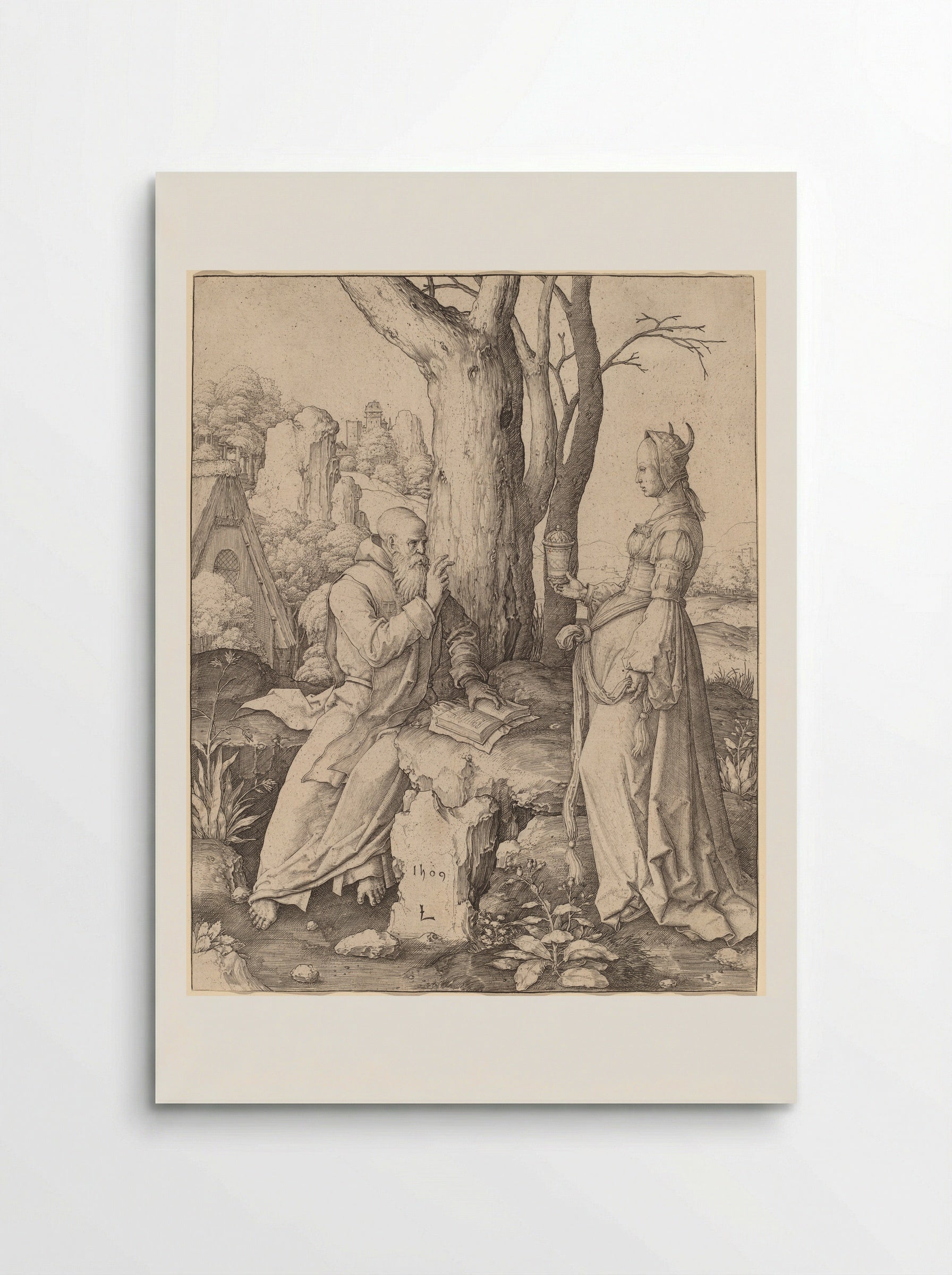 Temptation of Saint Anthony - Lucas van Leyden - Poster