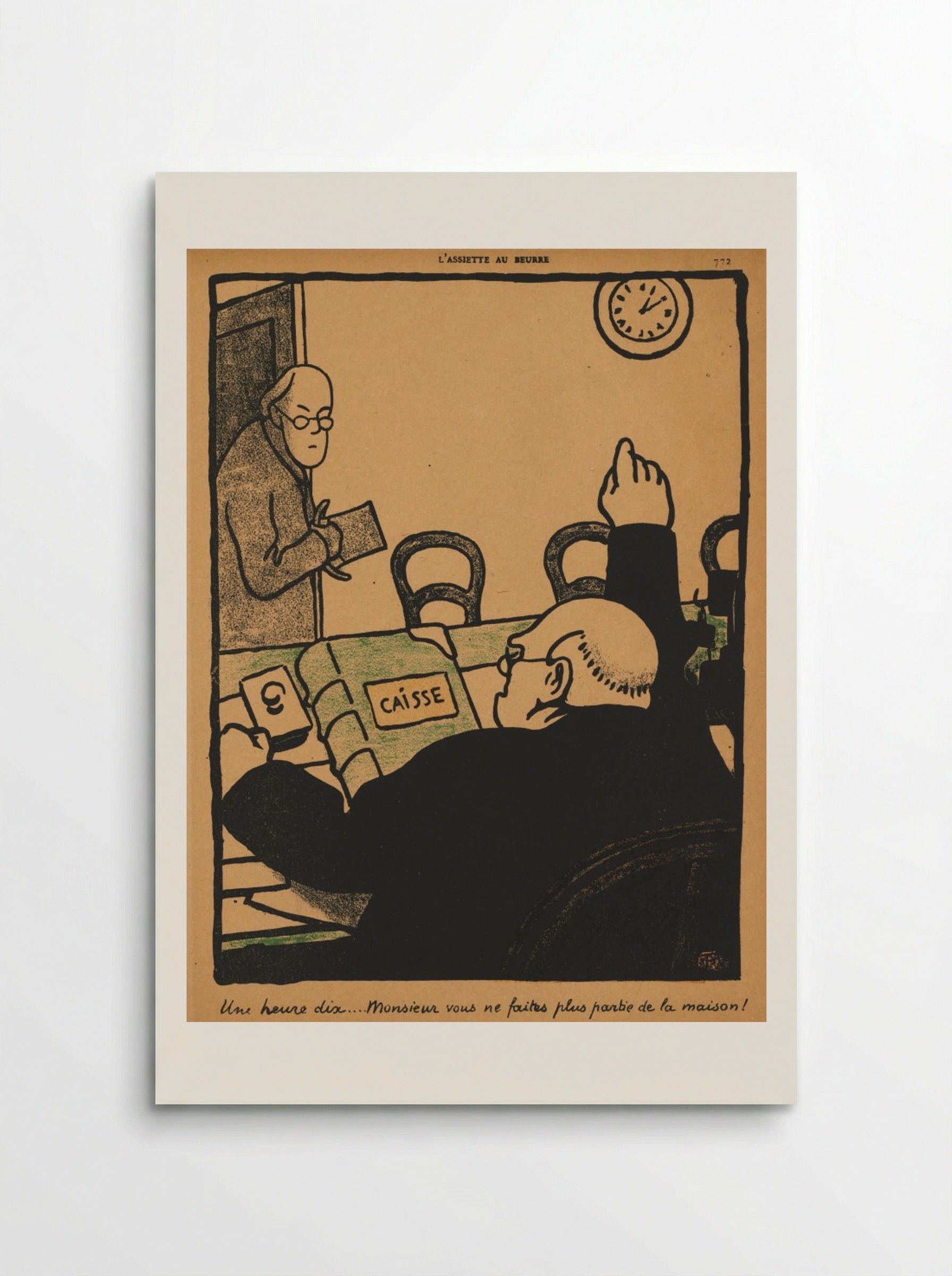Ten past one... - Félix Vallotton - Poster