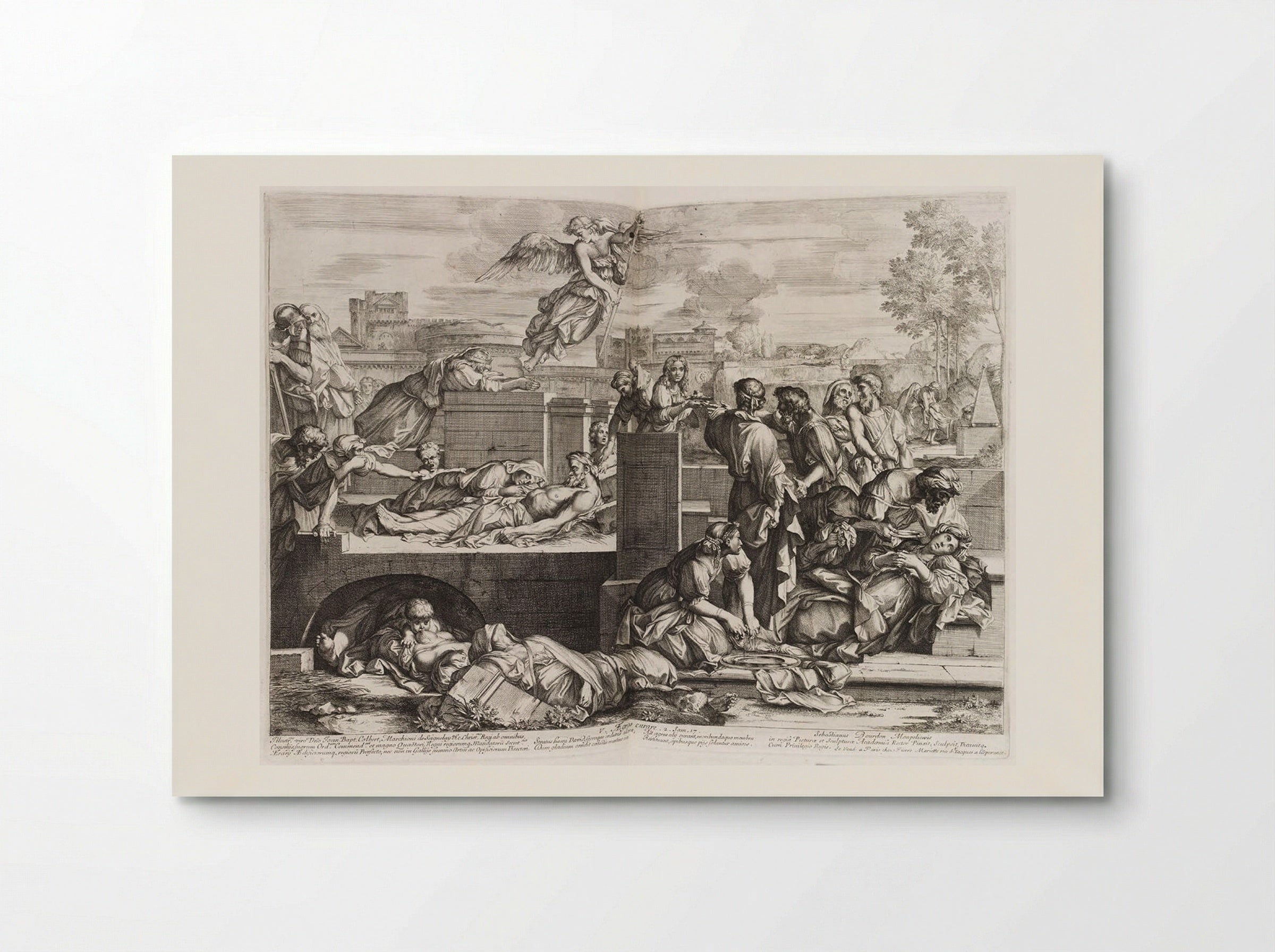 Tending the Sick - Sébastien Bourdon - Poster