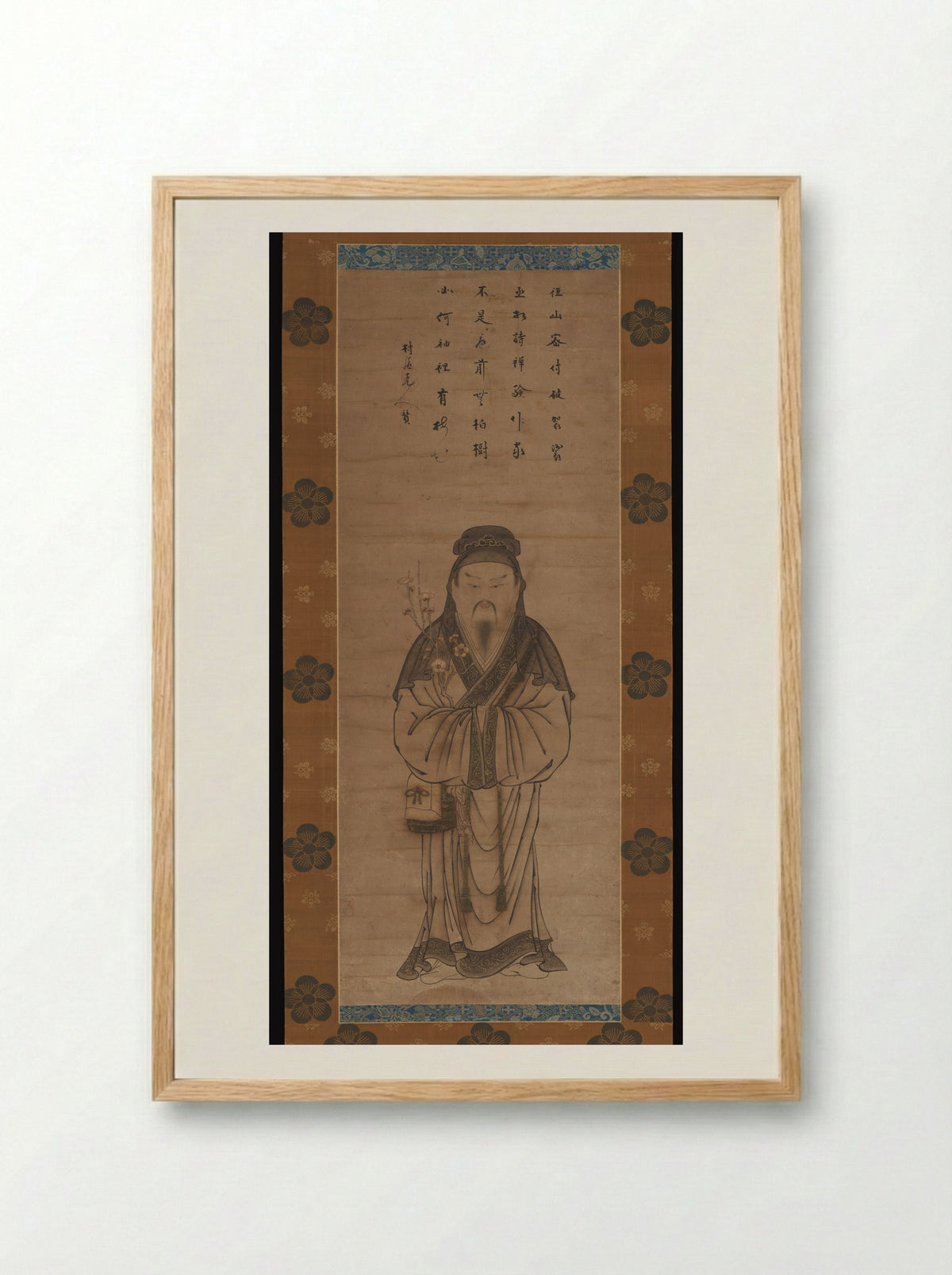 Tenjin Traveling to China - Tōsai - Framed Print Wood