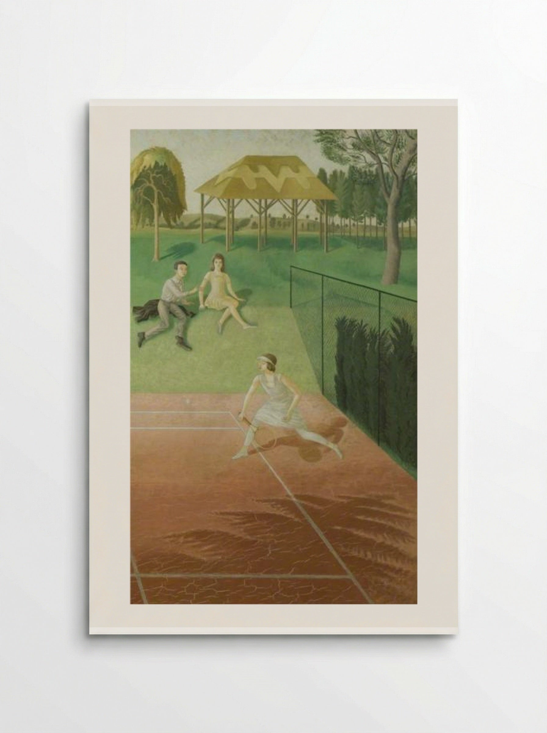 Tennis (triptych, right wing) - Eric Ravilious - Poster