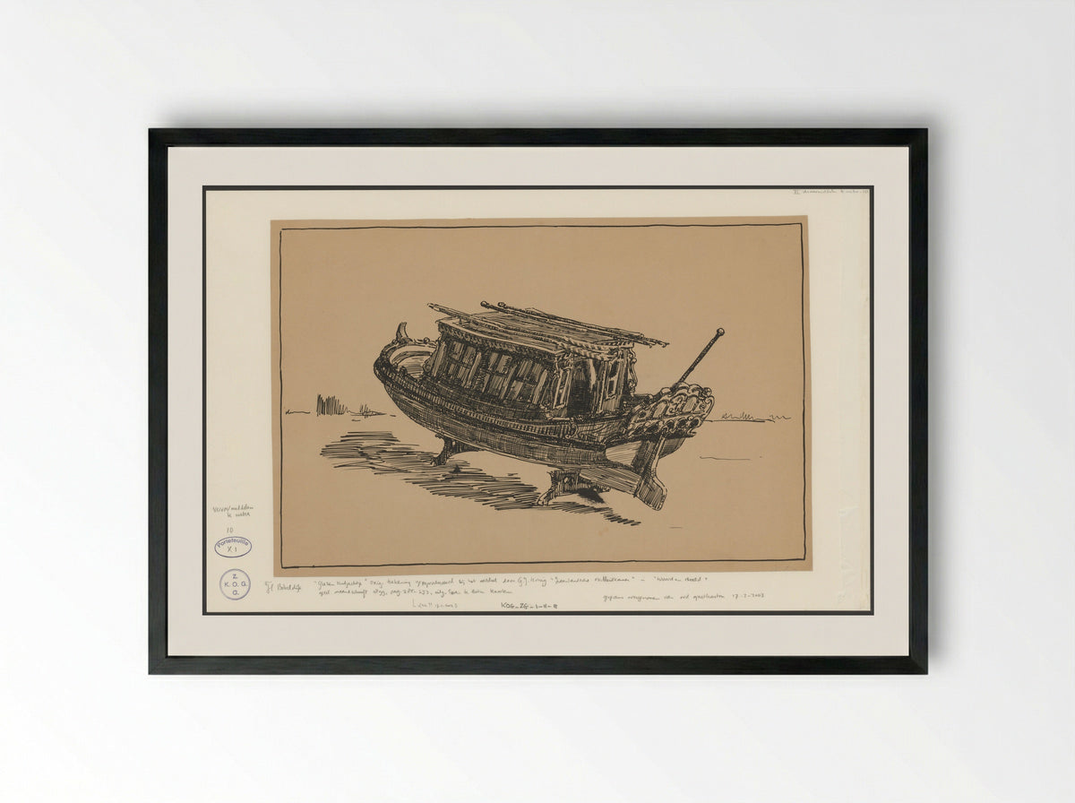 Tentjacht op het land - Felicien Bobeldijk - Framed Print Black
