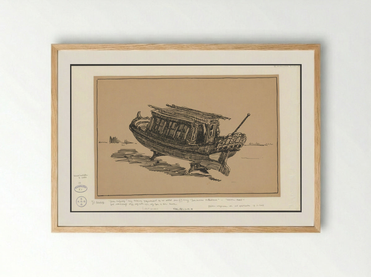 Tentjacht op het land - Felicien Bobeldijk - Framed Print Wood