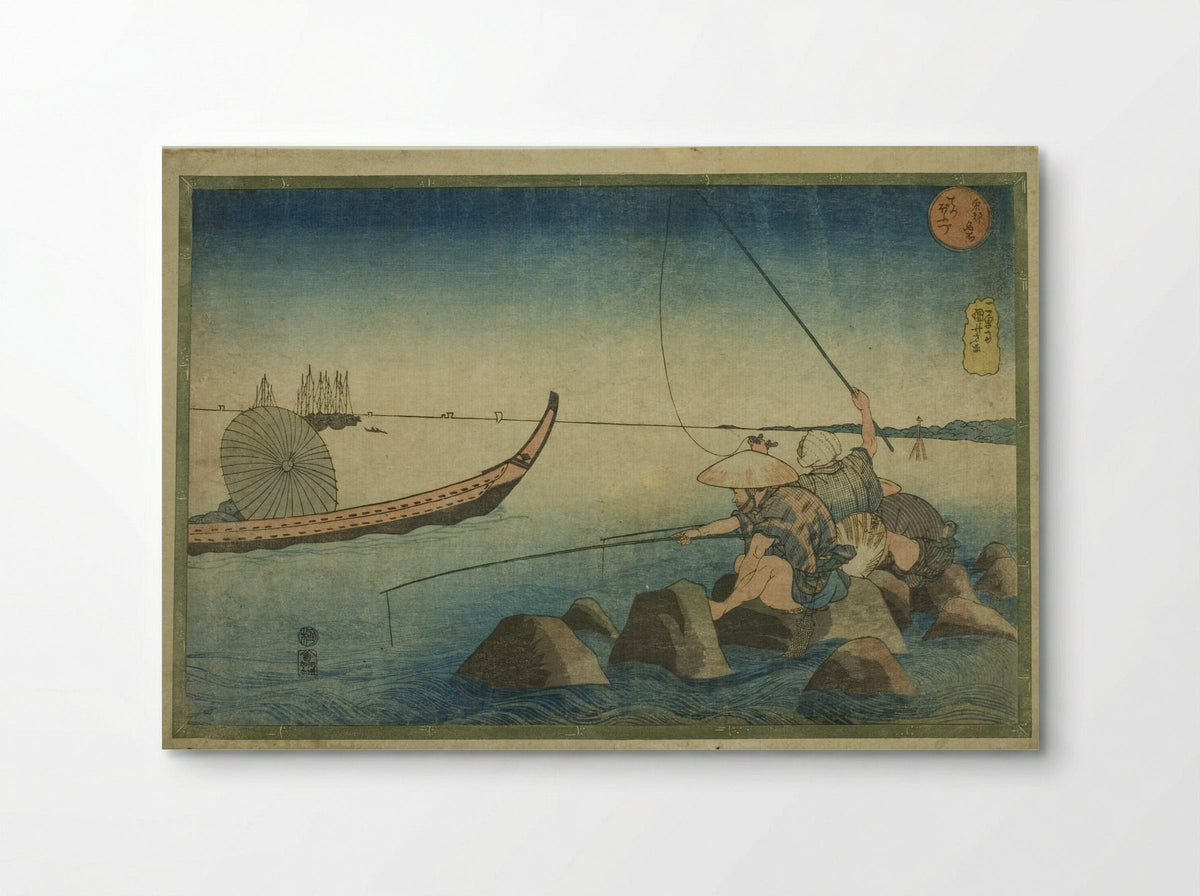 Teppozu, from the series Famous Places in the Eastern Capital (Toto meisho) - Utagawa Kuniyoshi - Poster