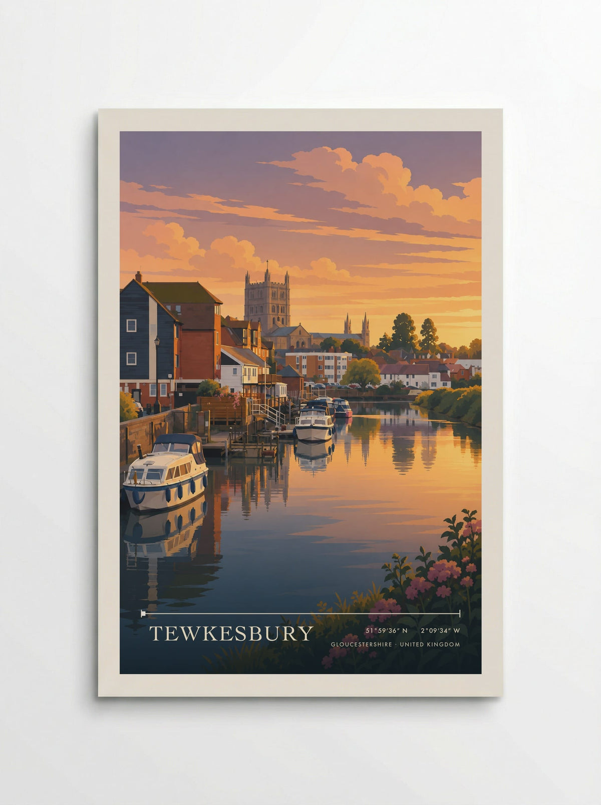 Tewkesbury, Gloucestershire | Travel Poster - Poster