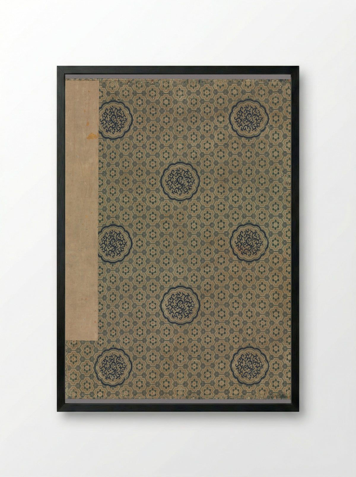 Textile Pattern (Cover for Landscapes Album) - Zhai Dakun - Framed Print Black