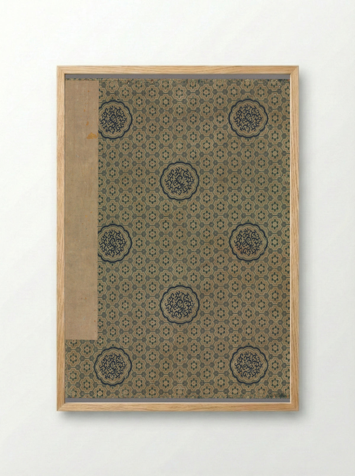 Textile Pattern (Cover for Landscapes Album) - Zhai Dakun - Framed Print Wood