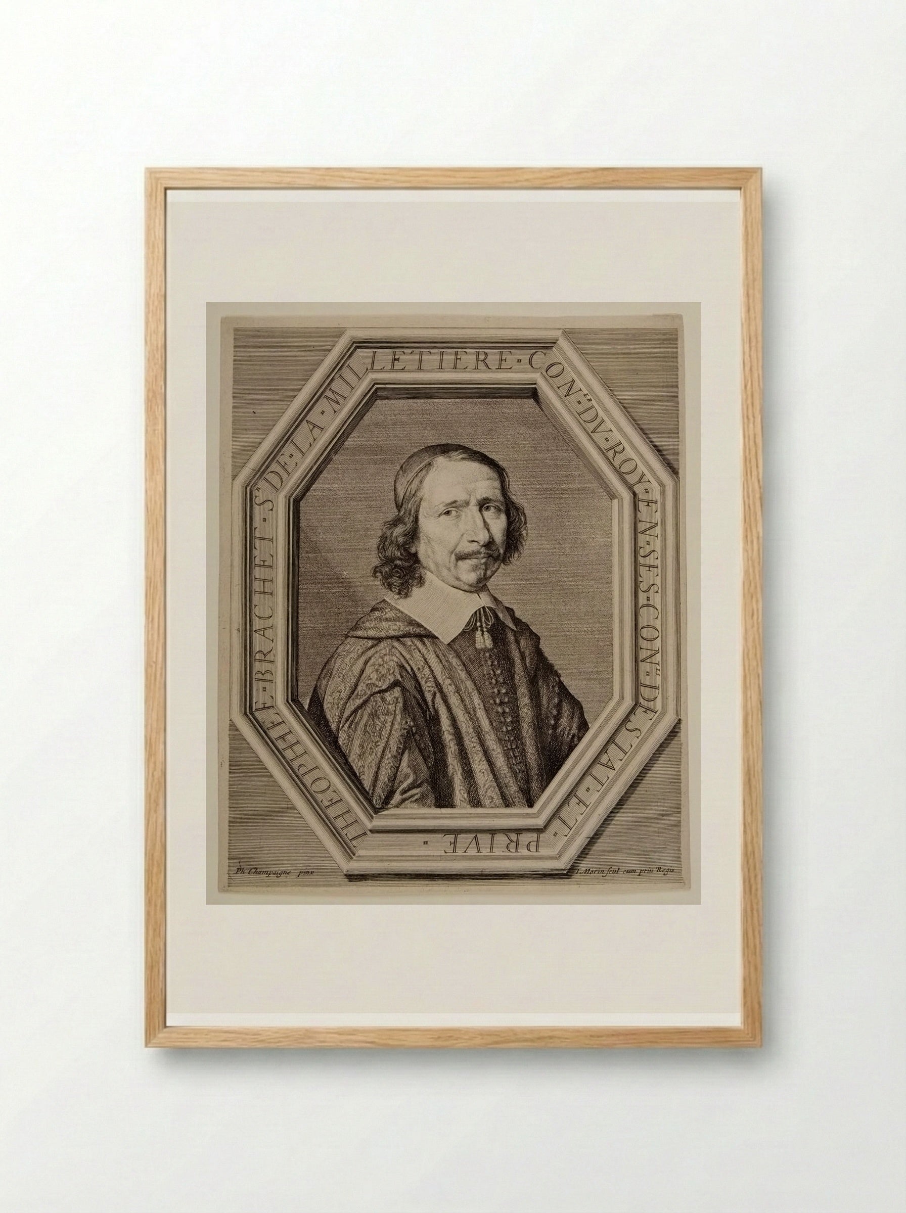 Théophile Brachet de la Millitière, Counselor to the King - Jean Morin - Framed Print Wood