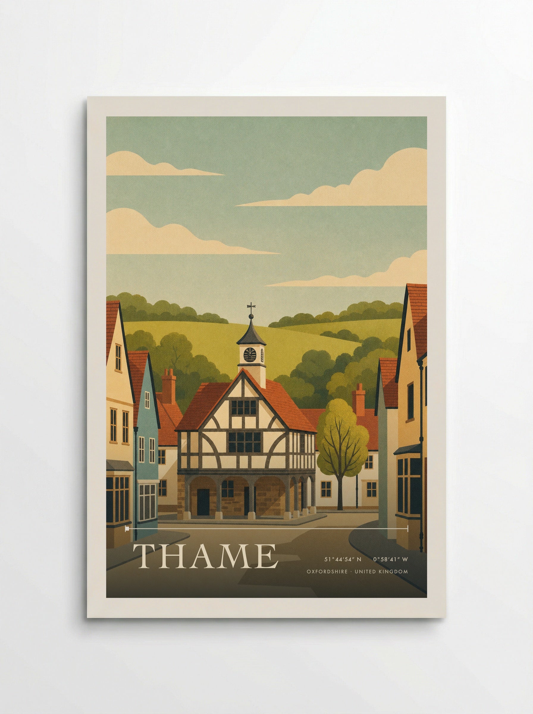 Thame Oxfordshire United Kingdom Travel Poster - Poster