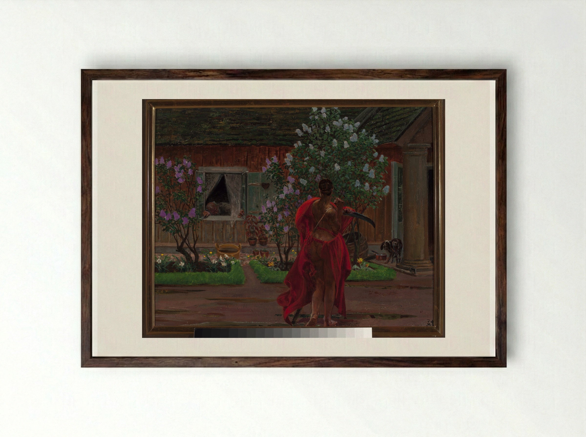 Thanatos - Jacek Malczewski - Framed Print Dark Wood
