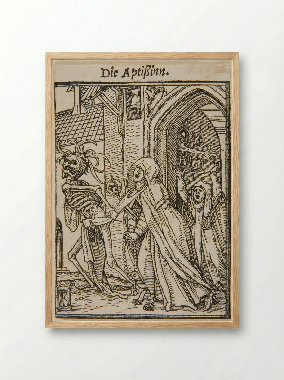 The Abbess - Hans Holbein the Younger - Framed Print Wood