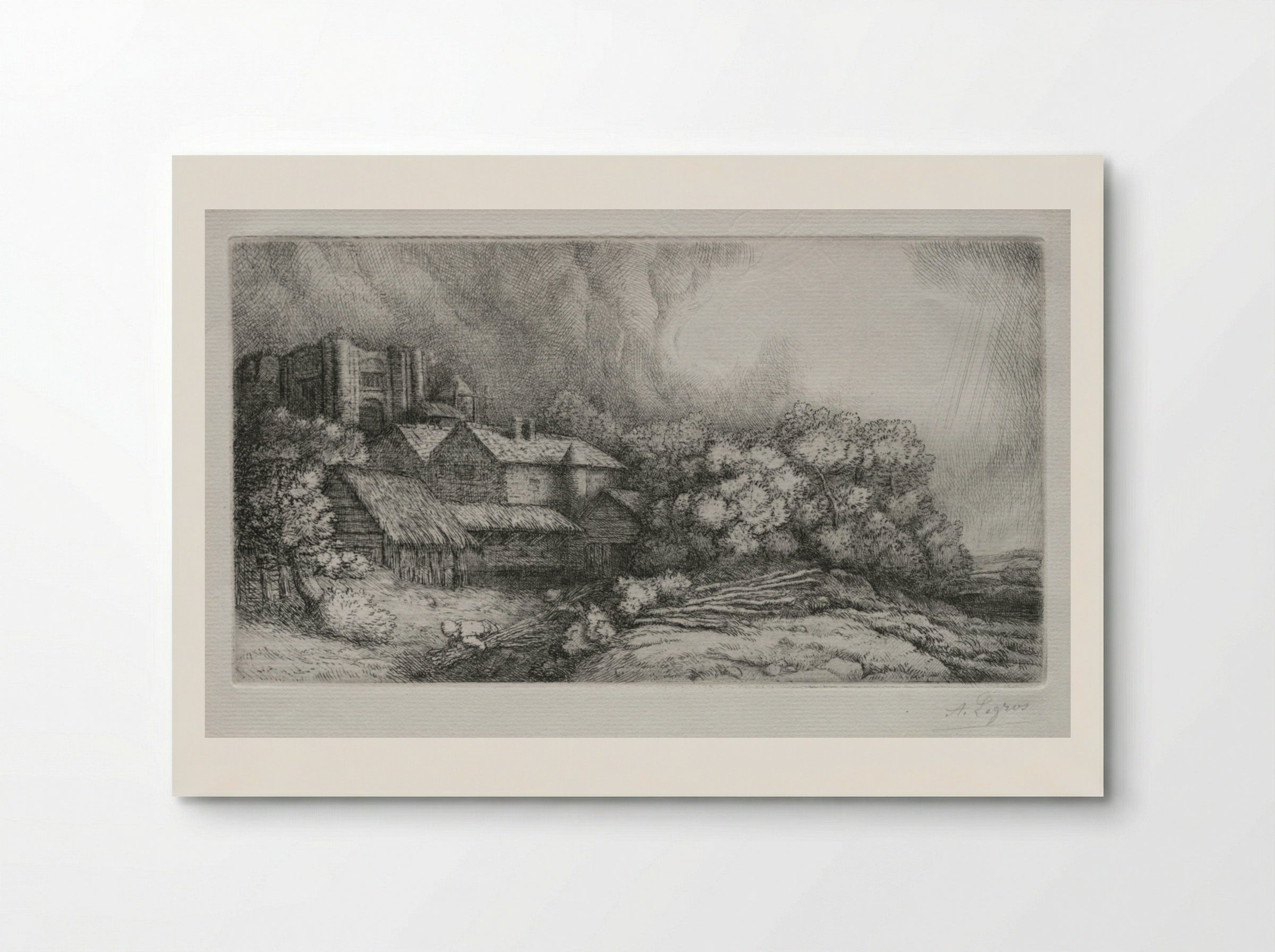 The Abbey Farm (La Ferme de l'abbaye) - Alphonse Legros - Poster