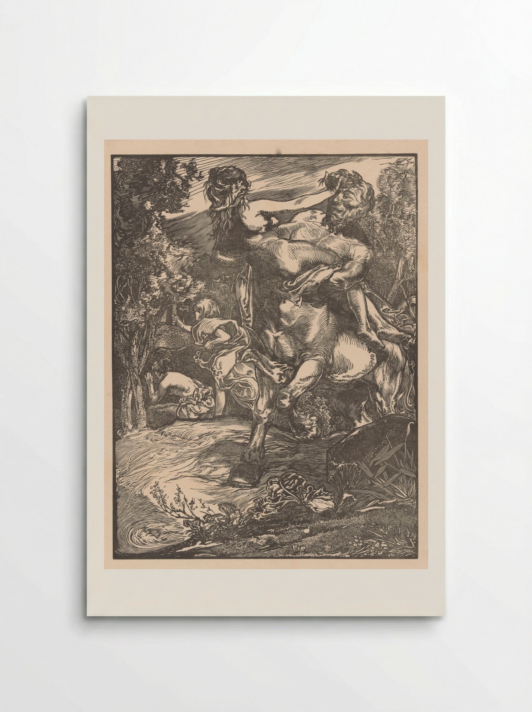 The Abduction of Deianira by Nessus - Johannes Josephus Aarts - Poster