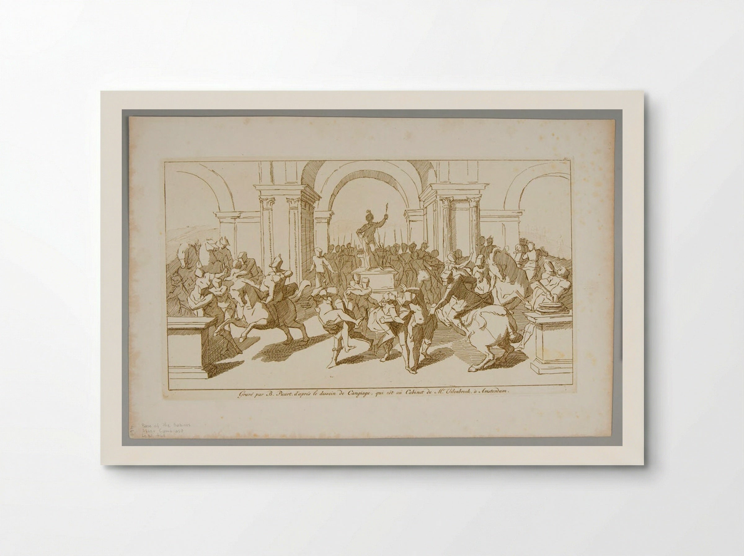 The Abduction of the Sabine Women - Bernard Picart - Poster