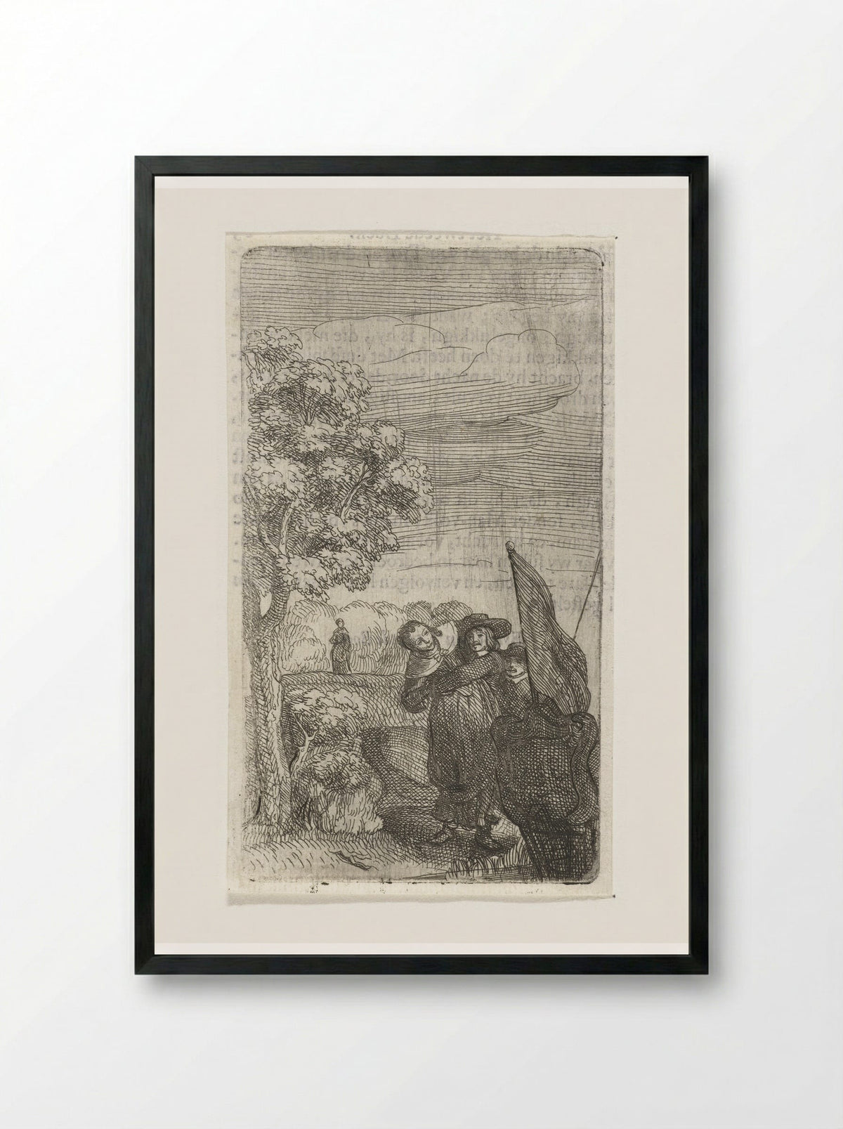 The Abduction of the Woman - Samuel van Hoogstraten - Framed Print Black