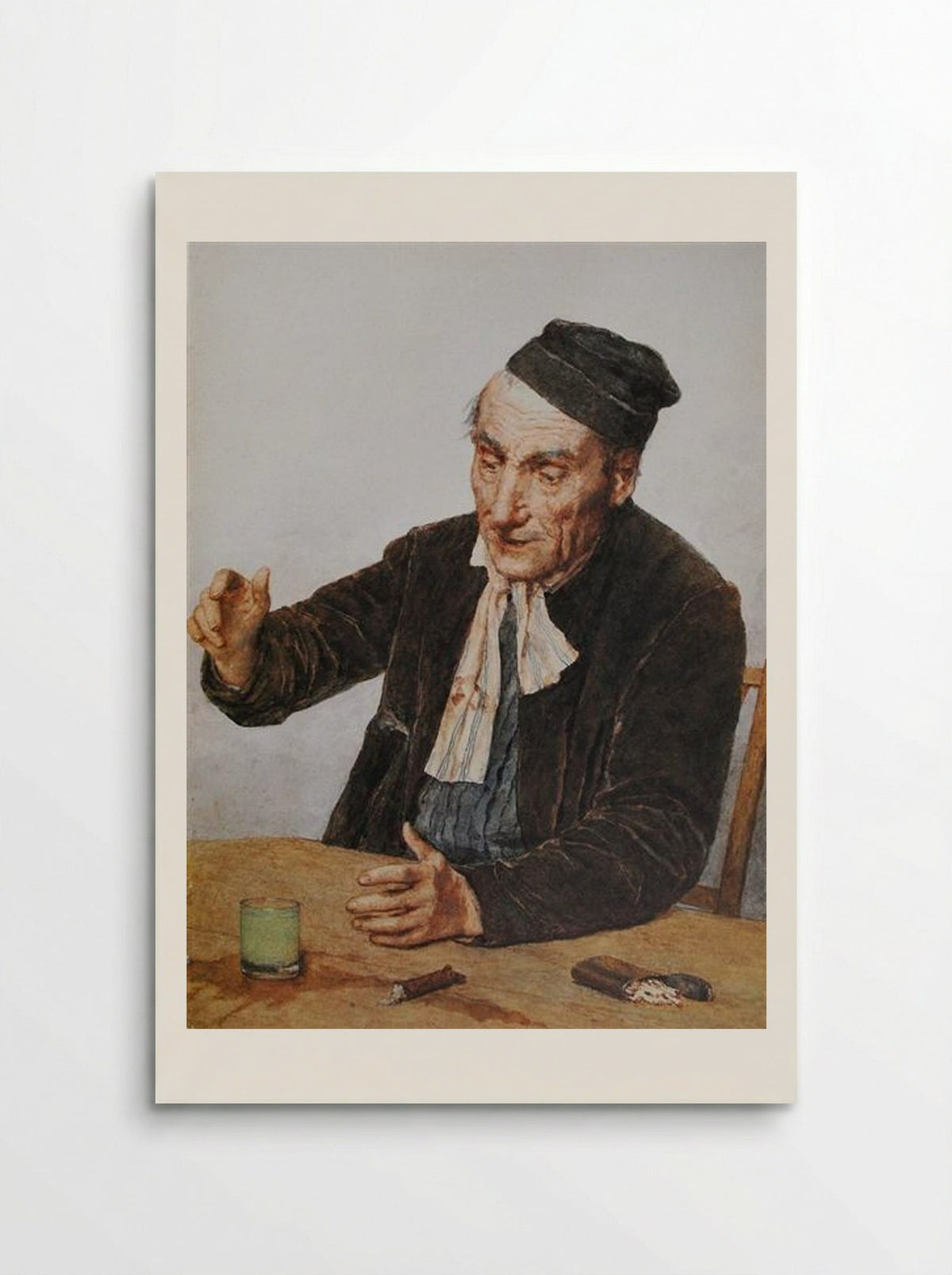 The Absinth Drinker - Albert Anker - Poster