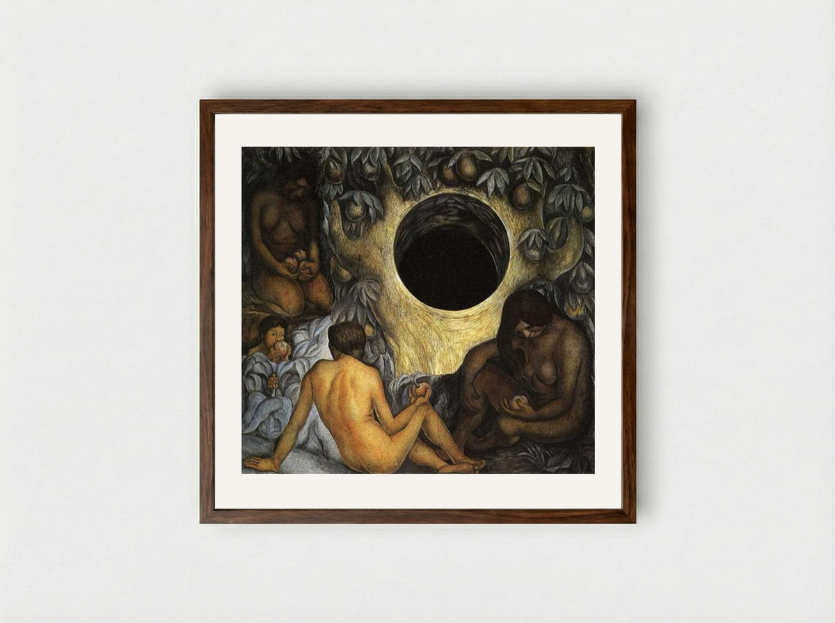 The Abundant Earth - Diego Rivera - Framed Print Dark Wood