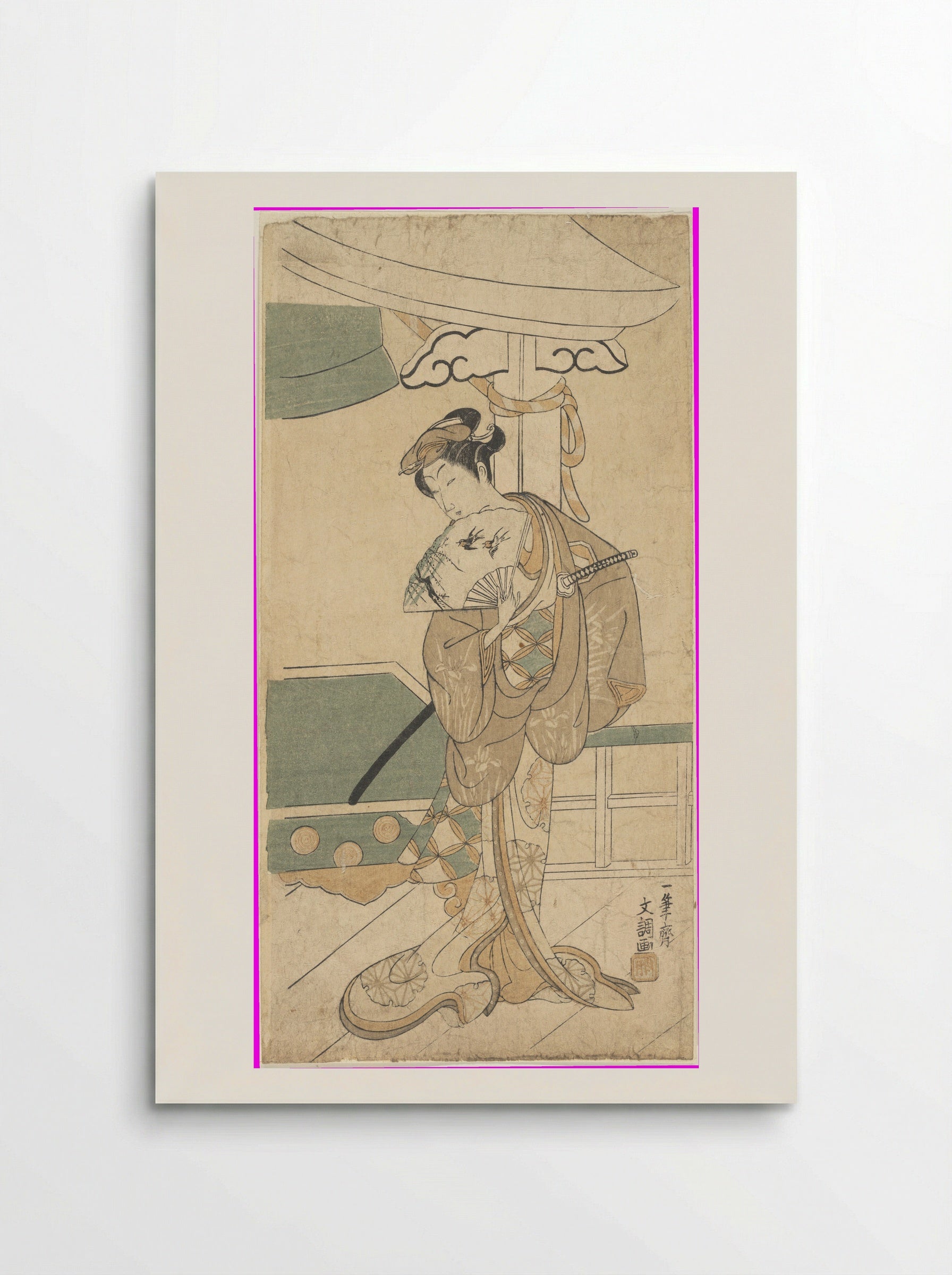 The Actor Ichikawa Uzayemon IX in a Female Role - Ippitsusai Bunchō - Poster