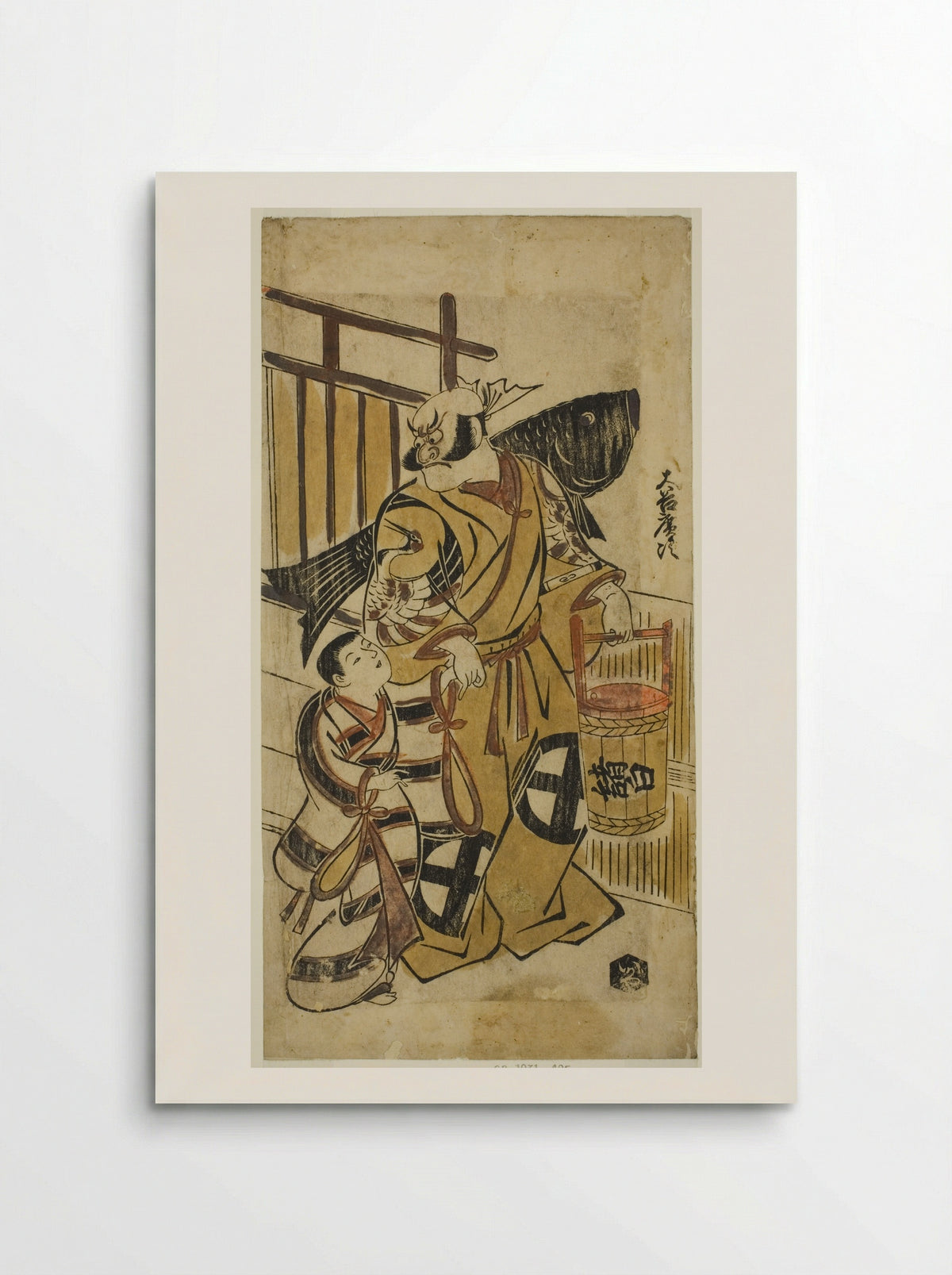 The Actor Otani Hiroji I as Asahina Saburo - Torii Kiyonobu I - Poster