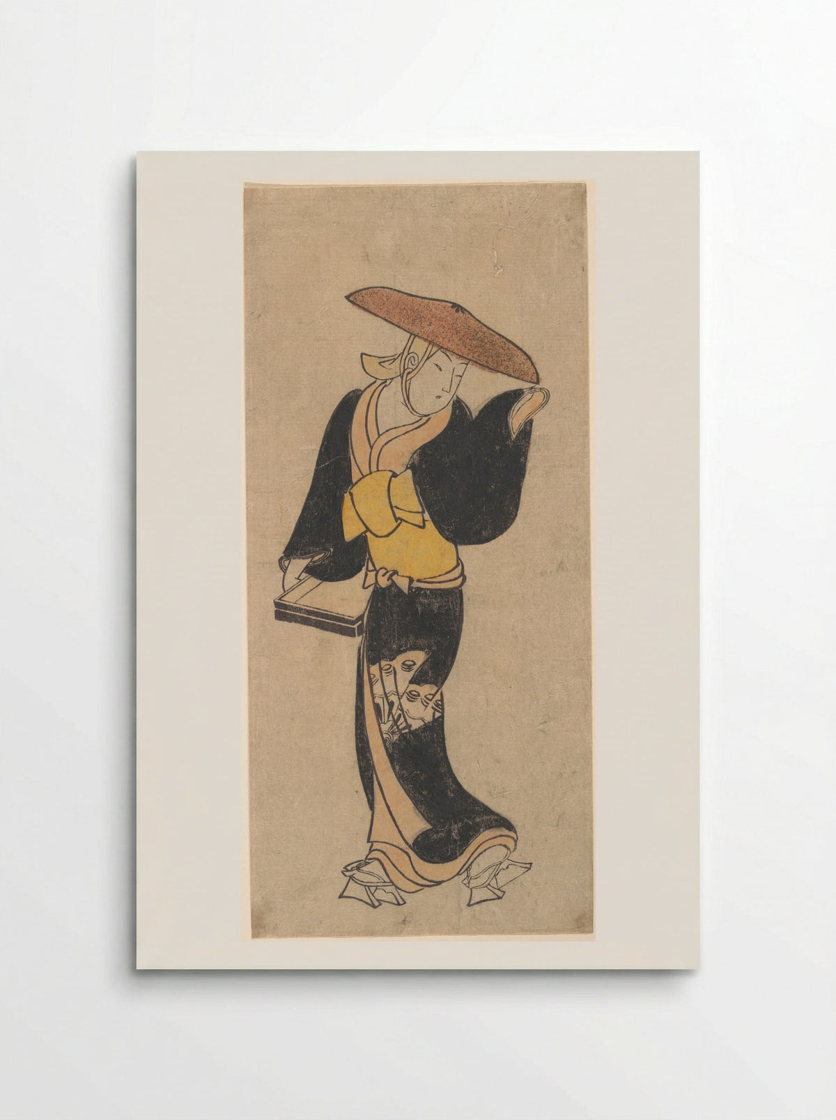 The Actor Sanjō Kantarō as an Itinerant Buddhist Nun - Kondo Kiyoharu - Poster